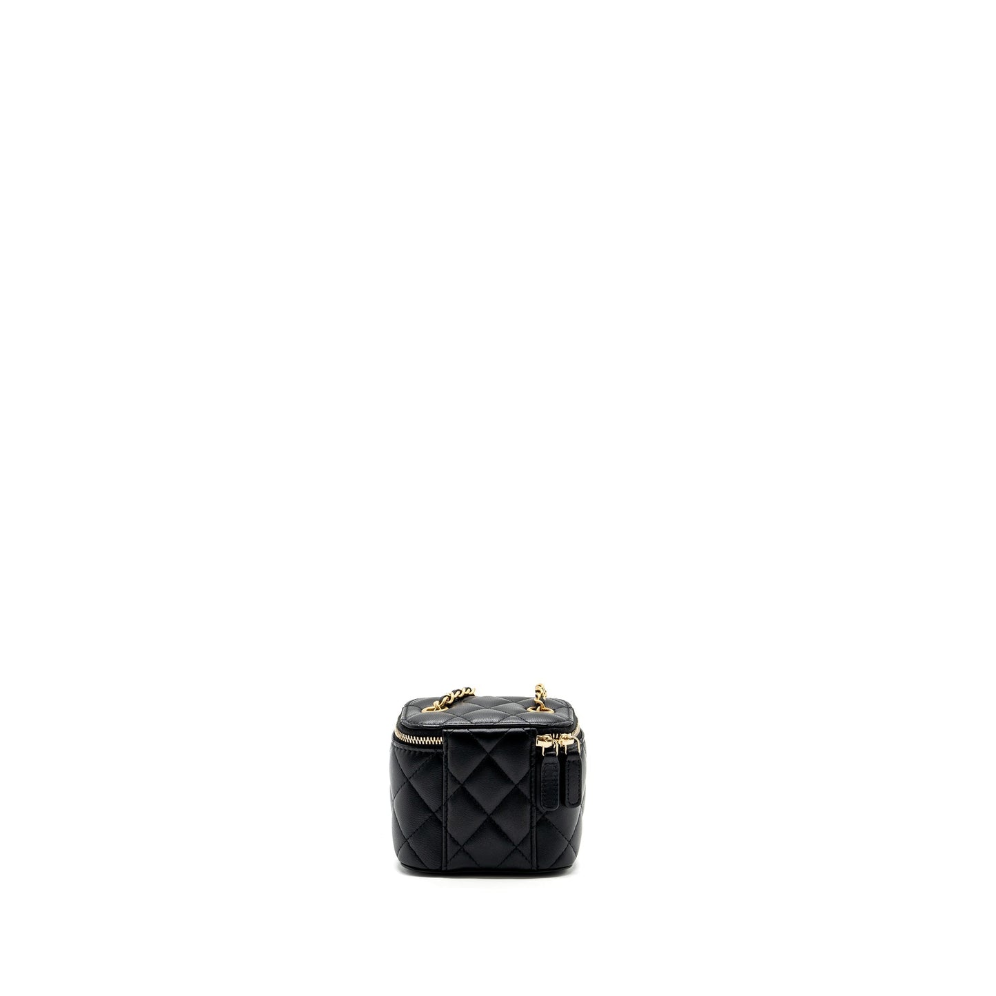 Chanel pearl crush vanity lambskin GHW Black Mini Bag 6