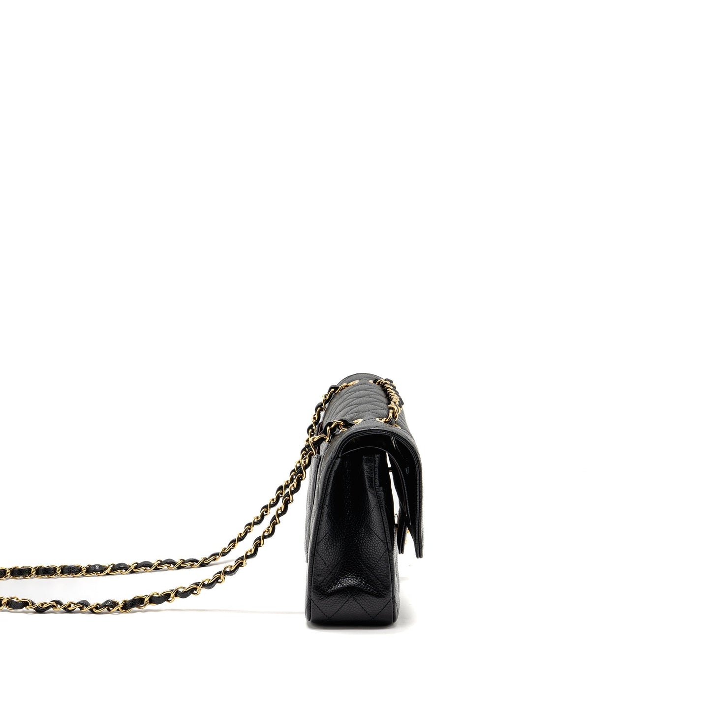Chanel Classic Double Flap Caviar GHW microchip Black Shoulder Bag Ghwmicrochip 1