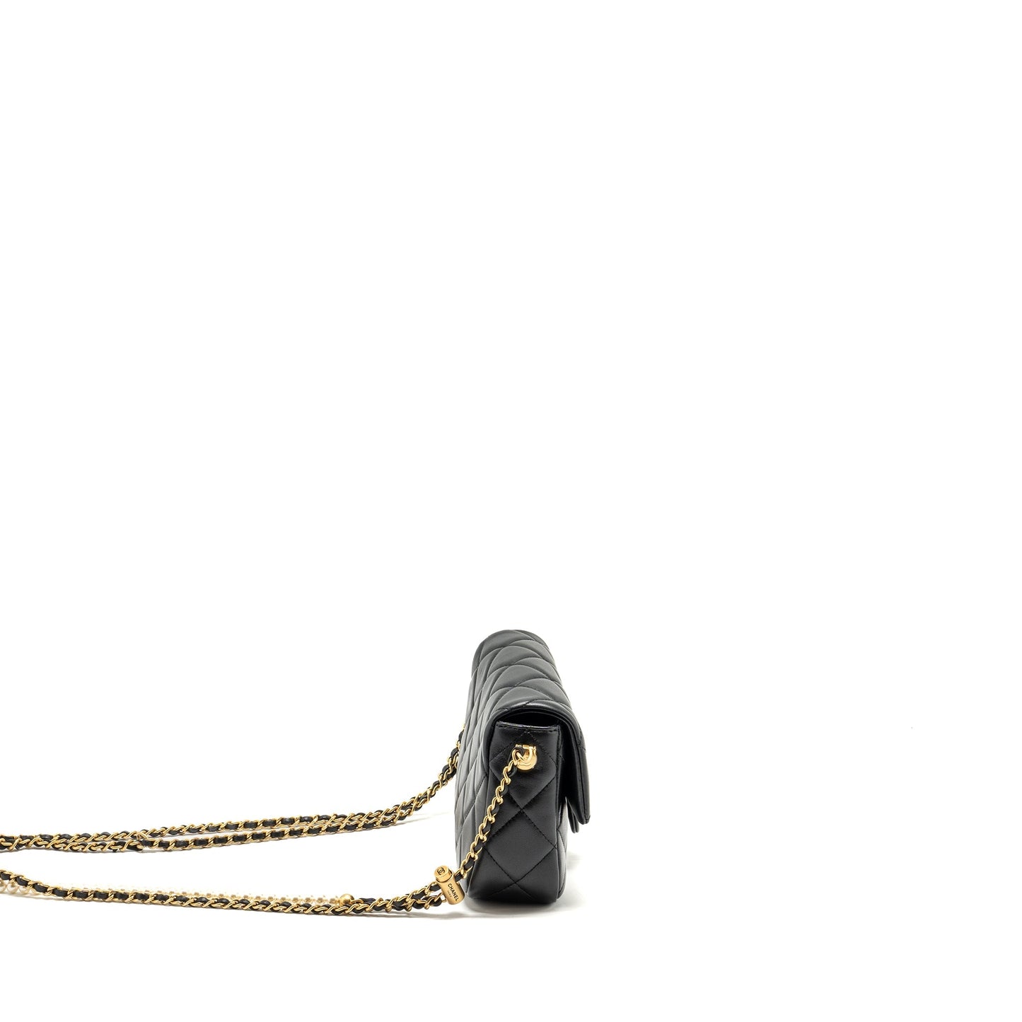 Chanel My Perfect Flap Pearl Lambskin GHW Black Shoulder Bag