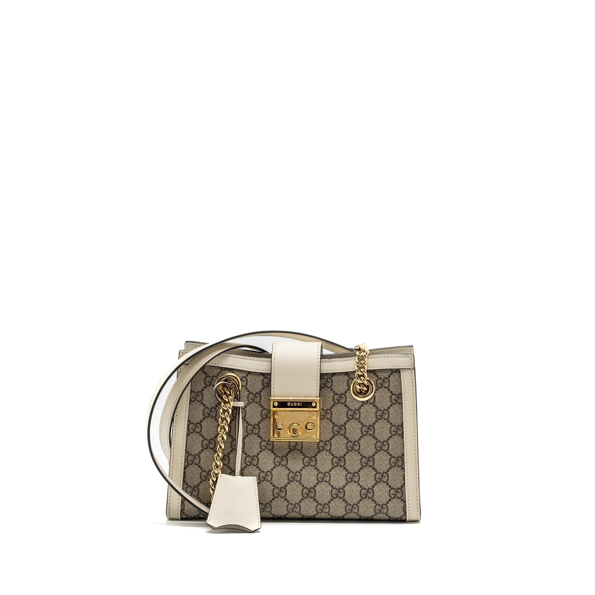 Gucci Padlock Small Shoulder Bag Supreme Leather Canvas