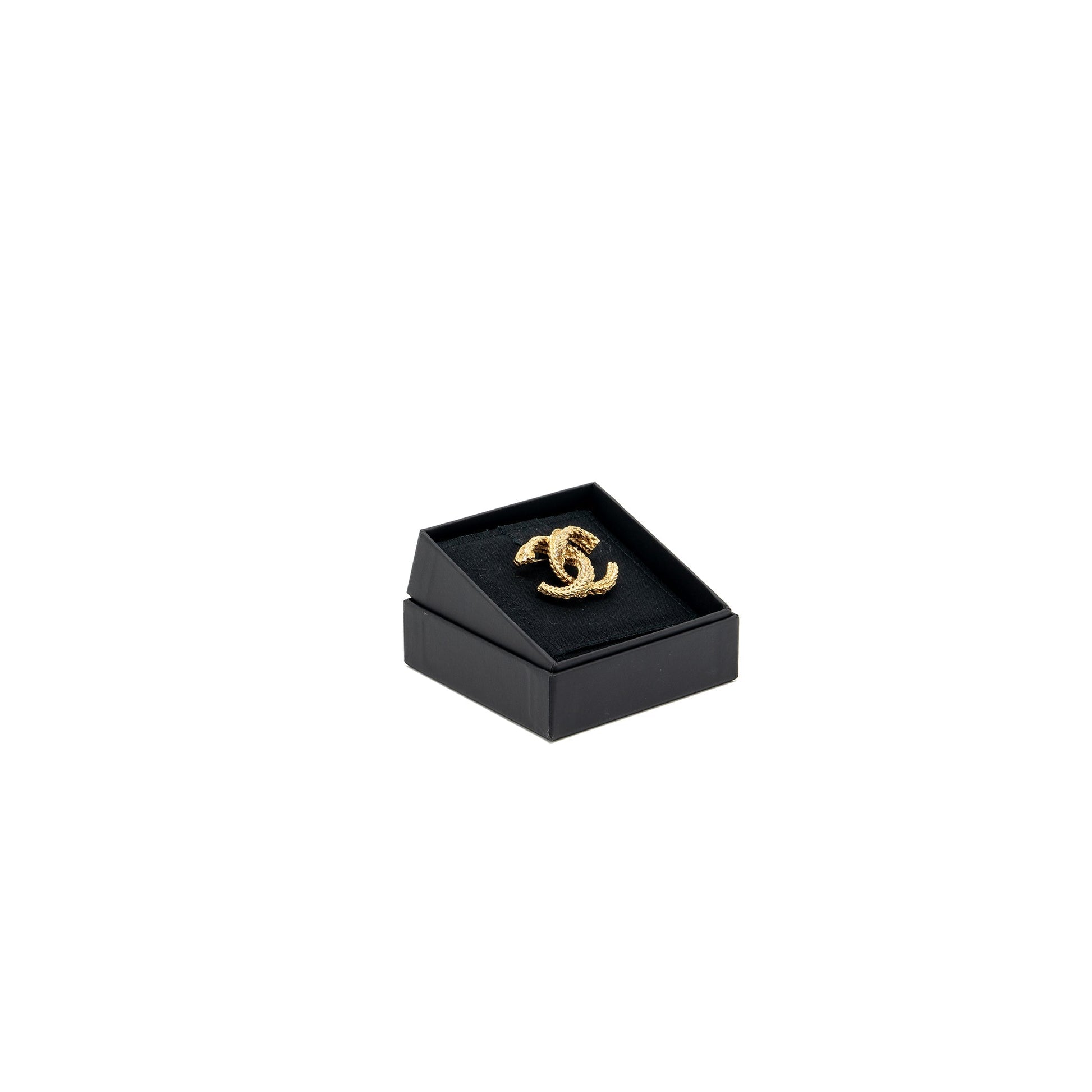 Chanel cc logo brooch Gold Handbag