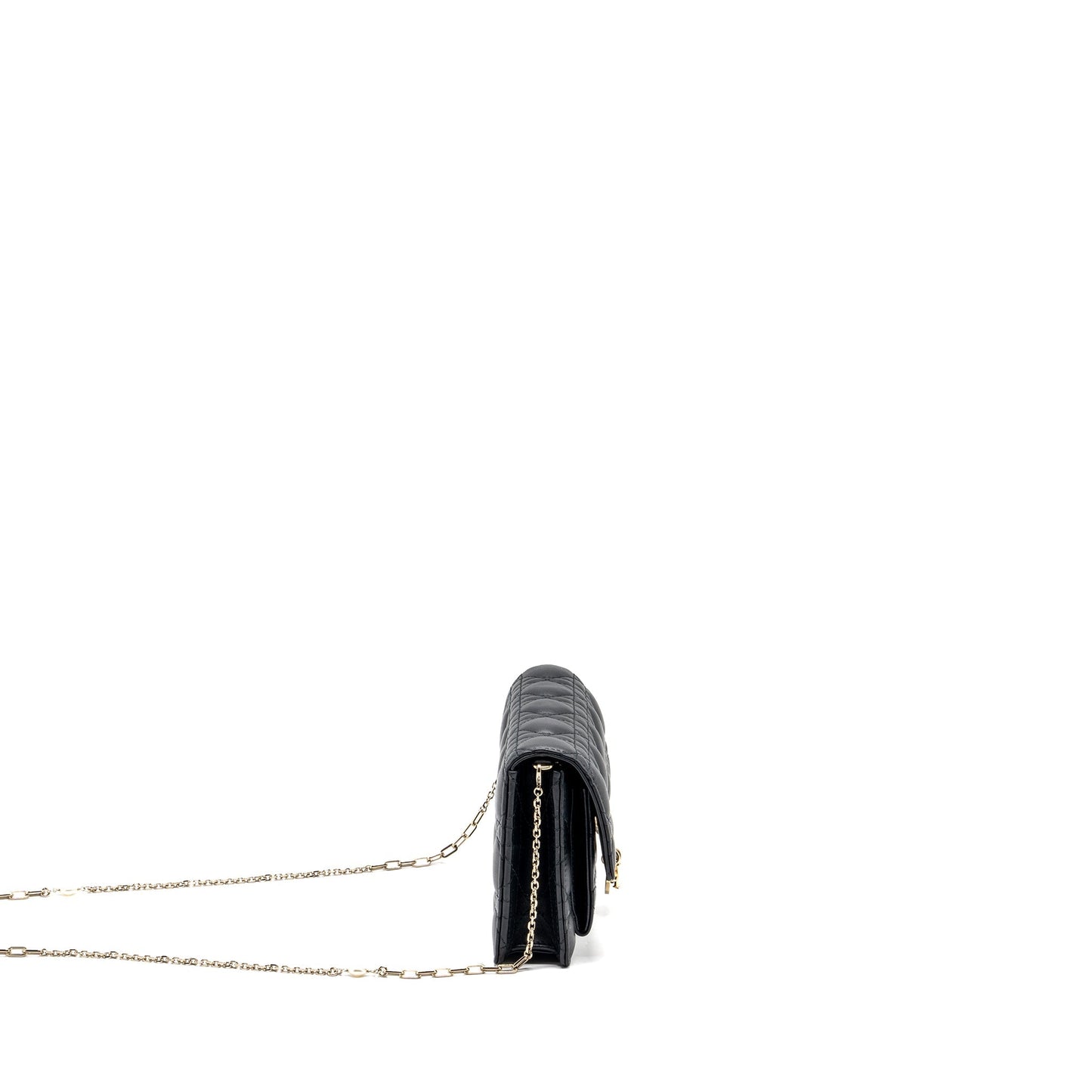 Dior My Daily Pouch Lambskin Handbag Black Chain Travel Bag