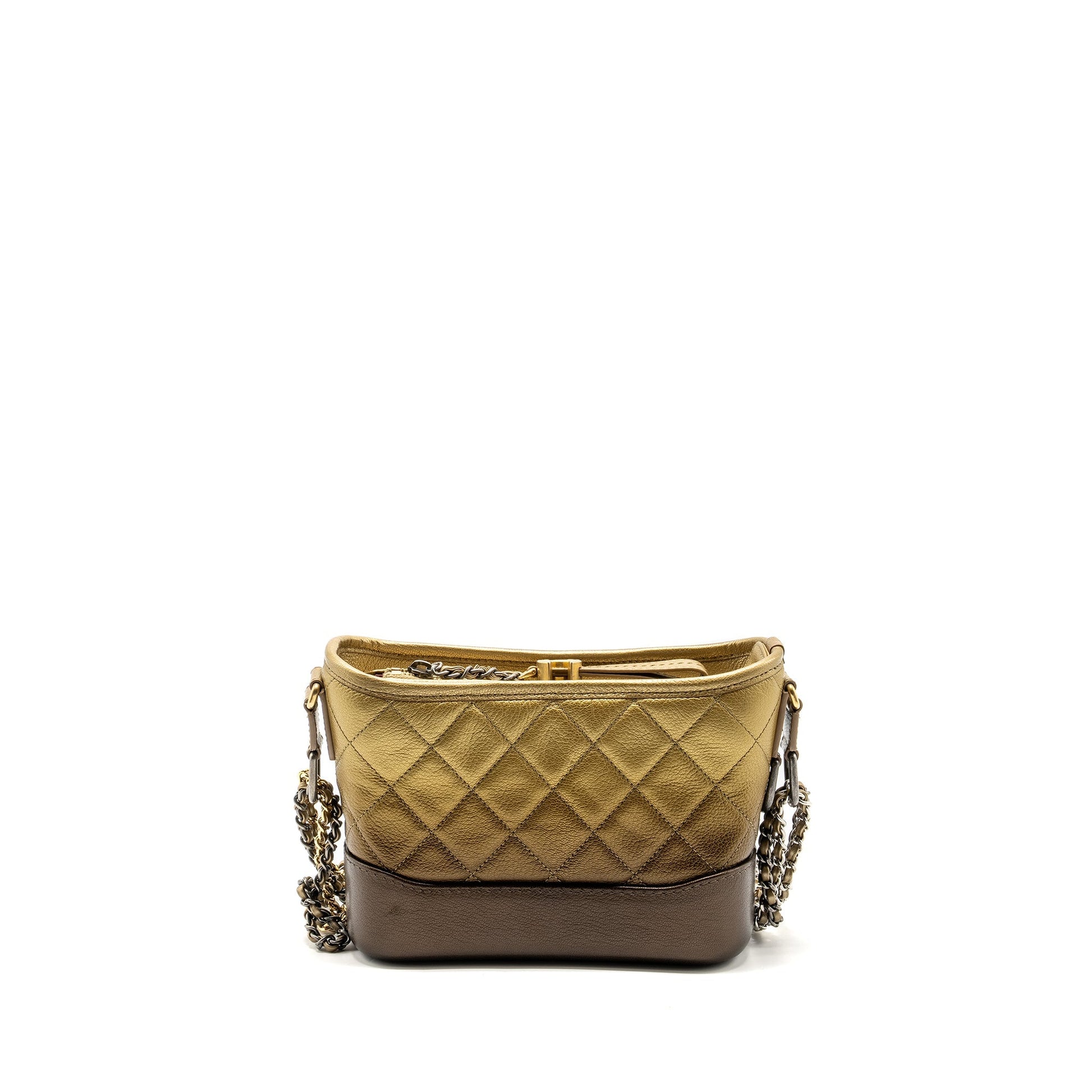 Chanel Gabrielle Hobo Hardware Multicolour Gold Small Shoulder Bag