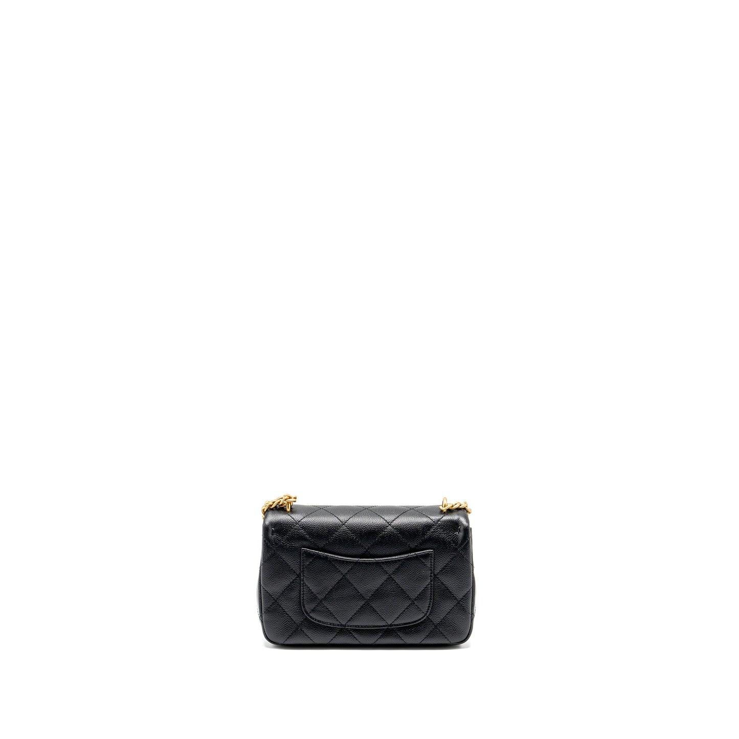 Chanel Coco Love Flap Adjustable Caviar GHW Black Shoulder Bag Ghw Microchip
