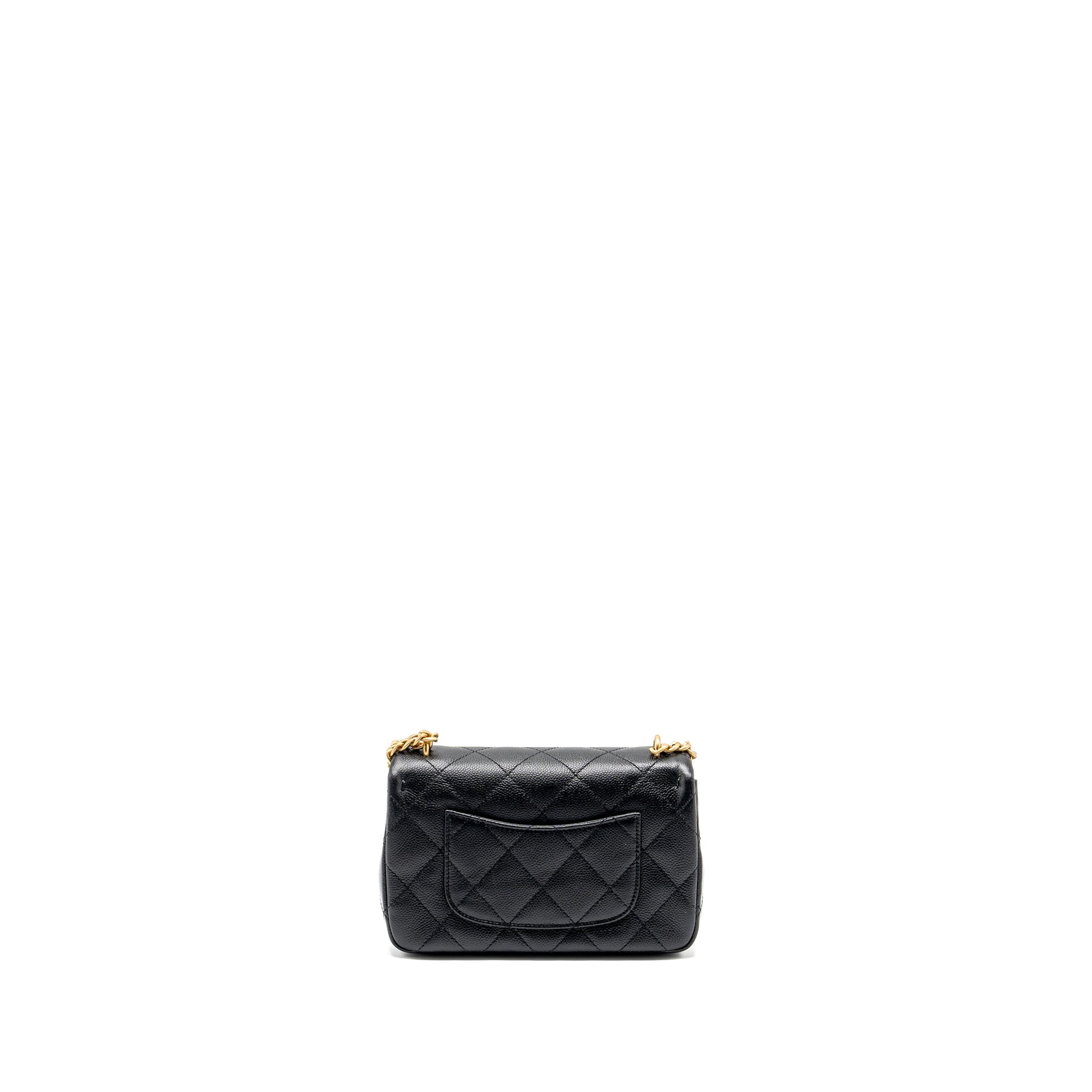 Chanel Coco Love Flap Adjustable Caviar GHW Black Shoulder Bag Ghw Microchip