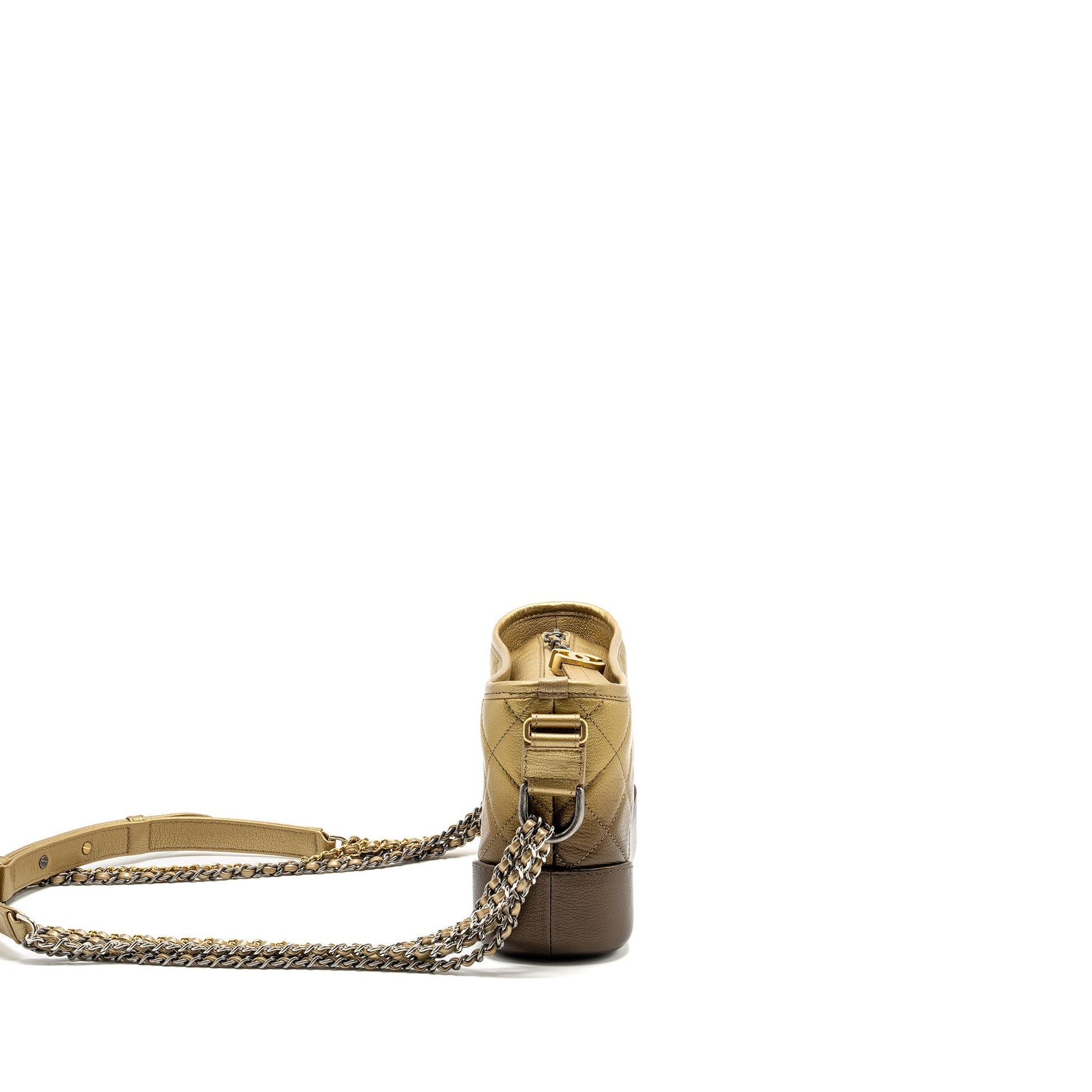 Chanel Gabrielle Hobo Hardware Multicolour Gold Small Shoulder Bag