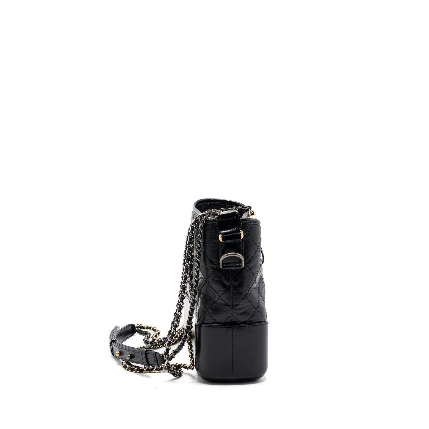 Chanel Gabrielle Hobo Aged Calfskin Hardware Multicolour Black Shoulder Bag Hardware 4