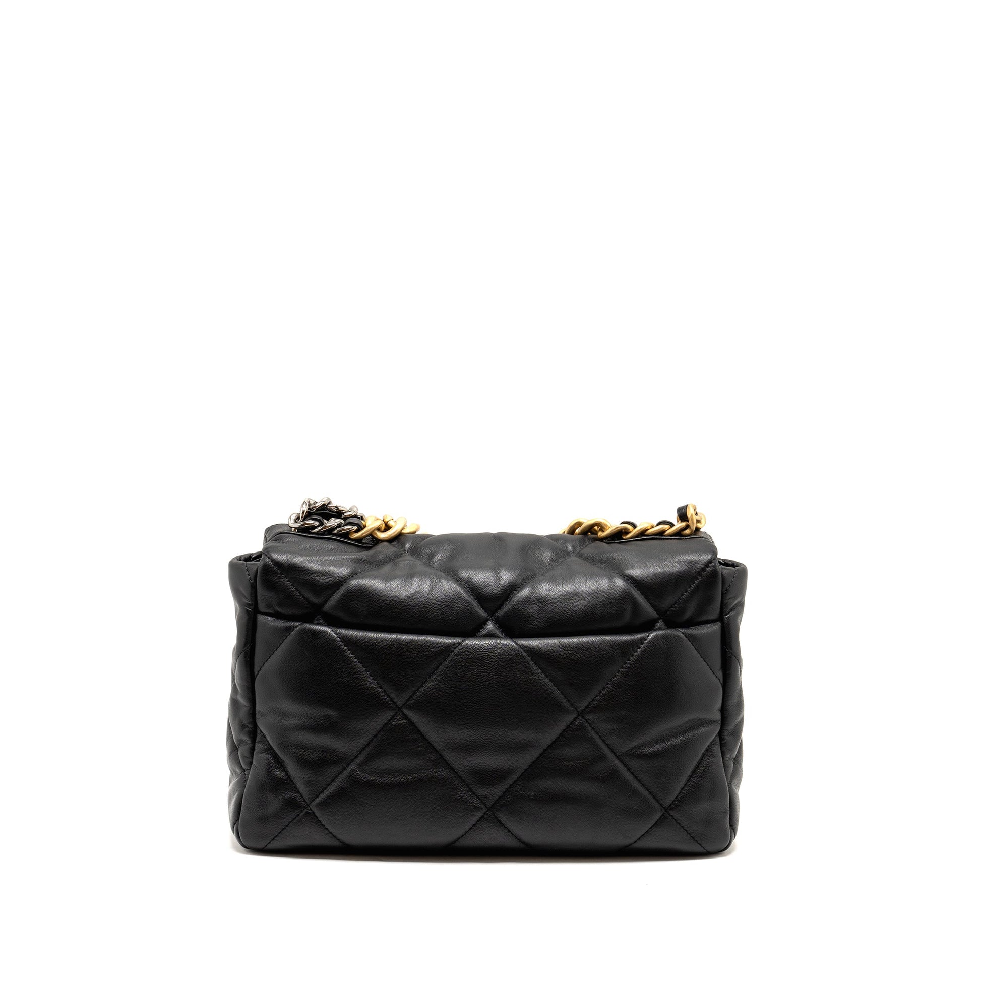 Chanel 19 Goatskin Hardware Multicolour Black Handbag 7