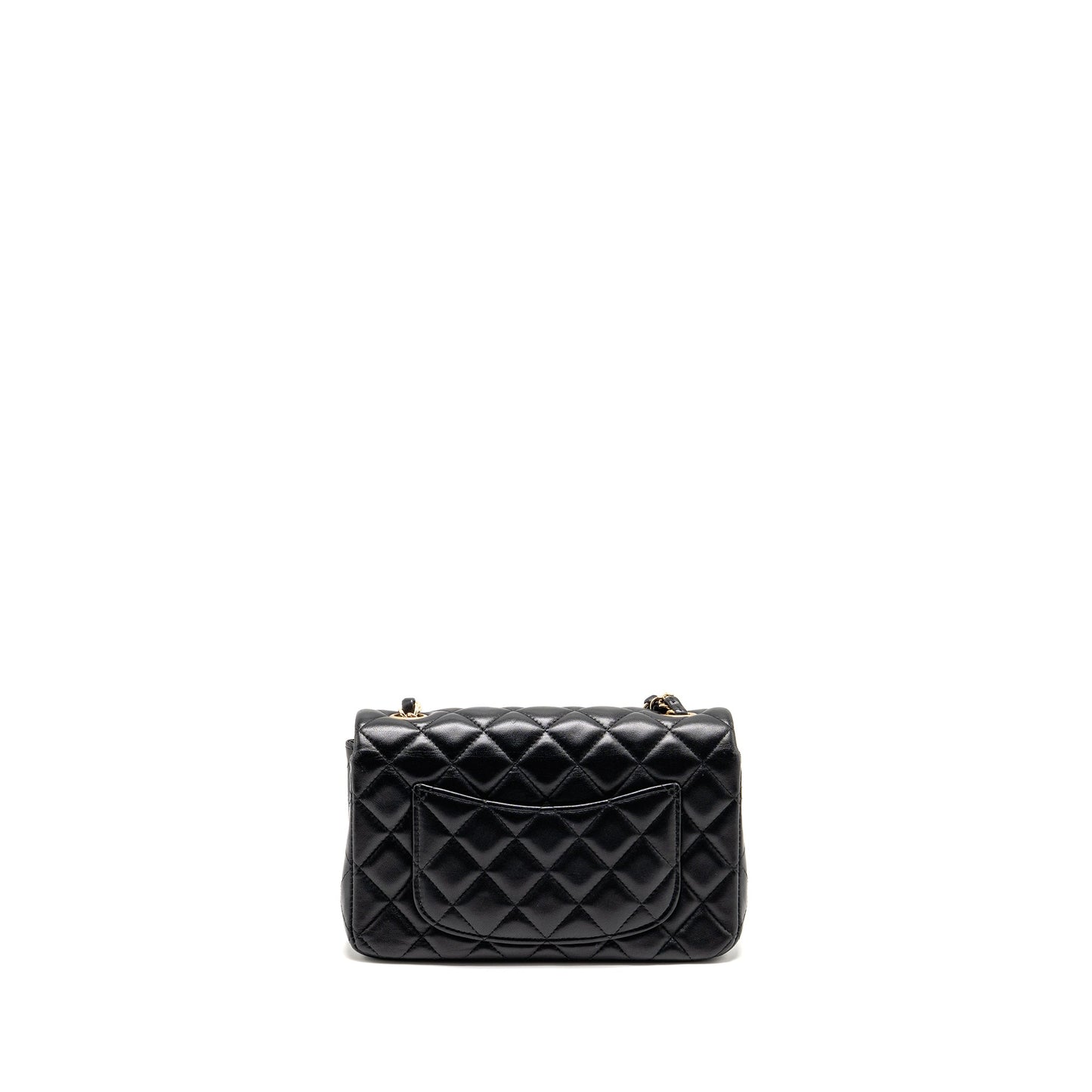 Chanel Rectangular Flap Lambskin LGHW Black Shoulder Bag Lghw 5
