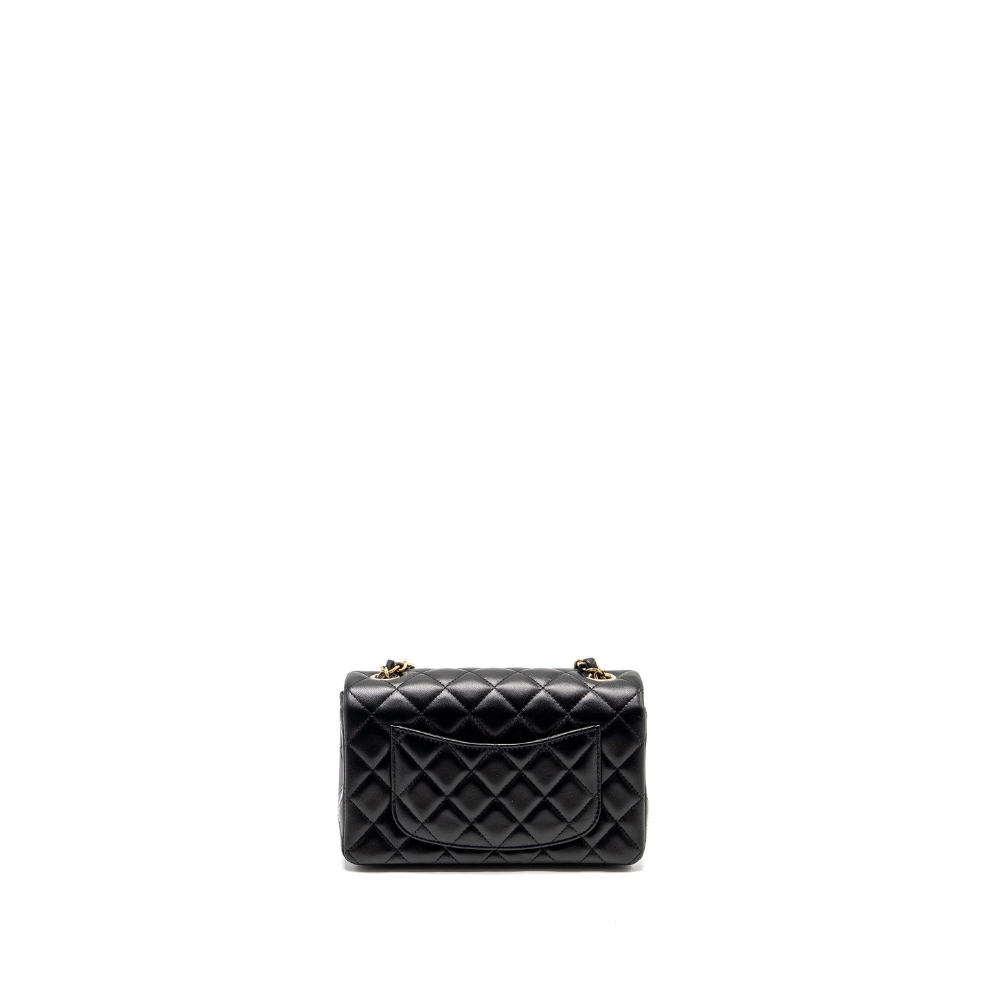 Chanel Rectangular Flap Lambskin LGHW microchip Black Shoulder Bag Microchip 1