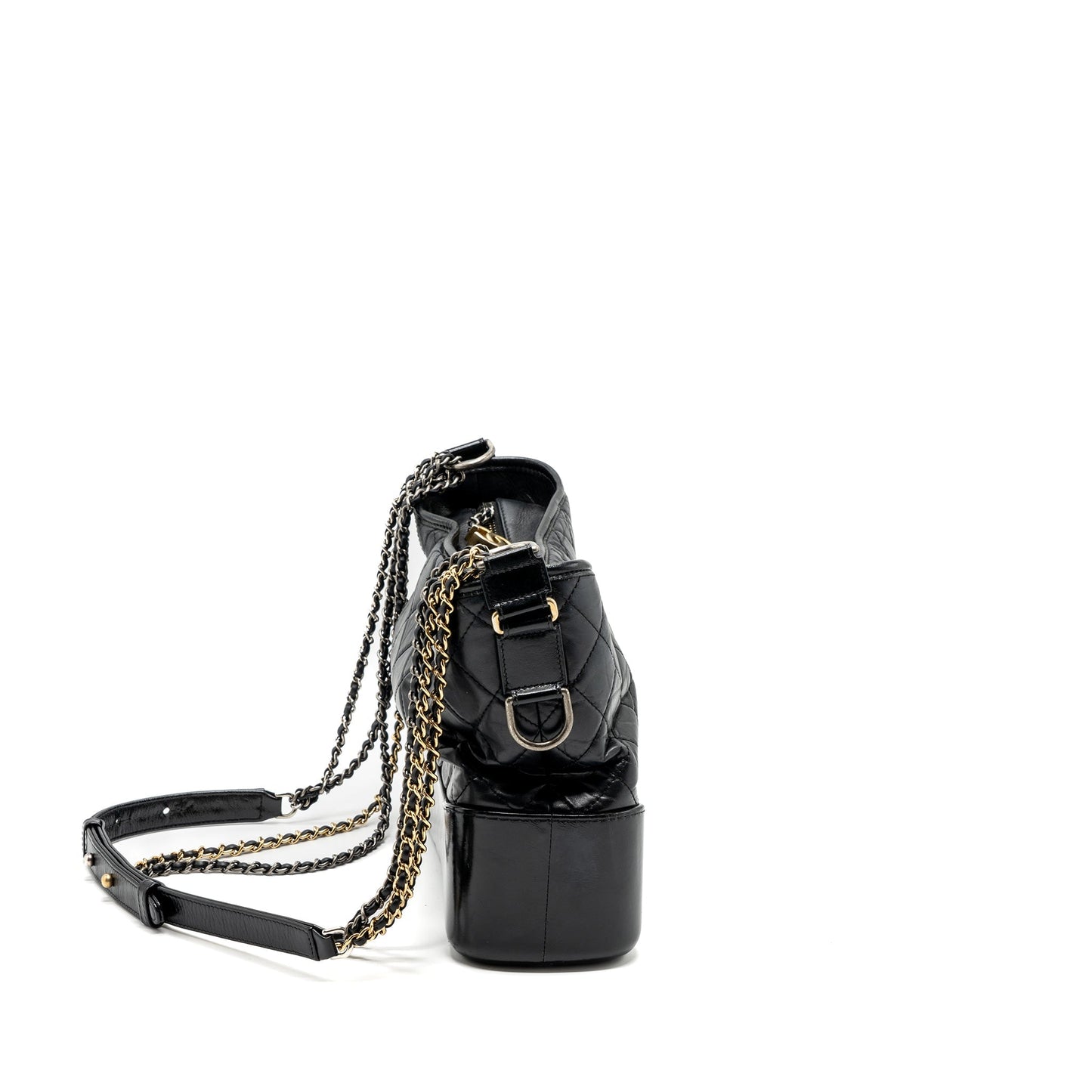 Chanel Gabrielle Hobo Aged Calfskin Hardware Multicolour Black Shoulder Bag Multicolour Hardware