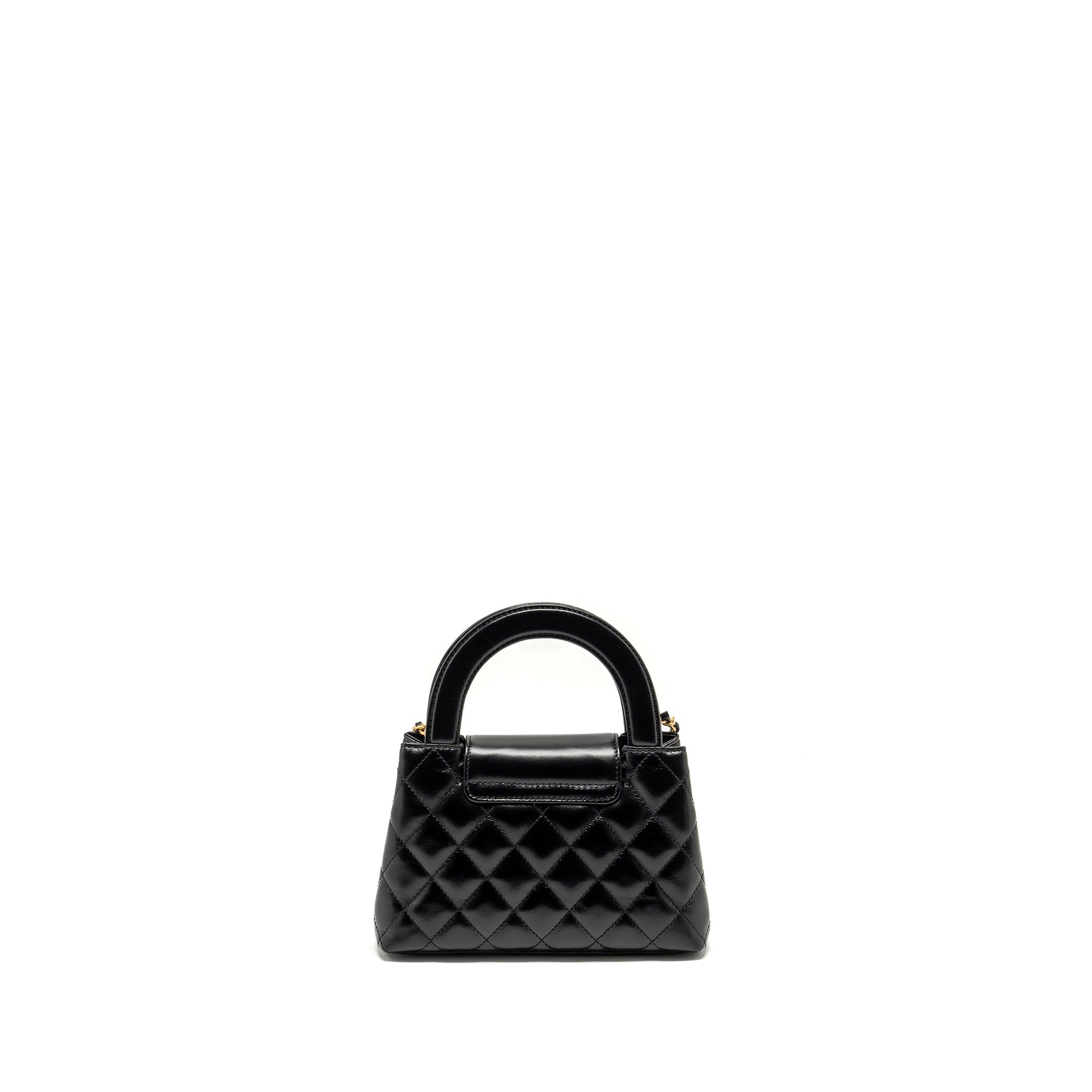Chanel 24a Shopping Kelly Calfskin GHW microchip Black Tote Bag