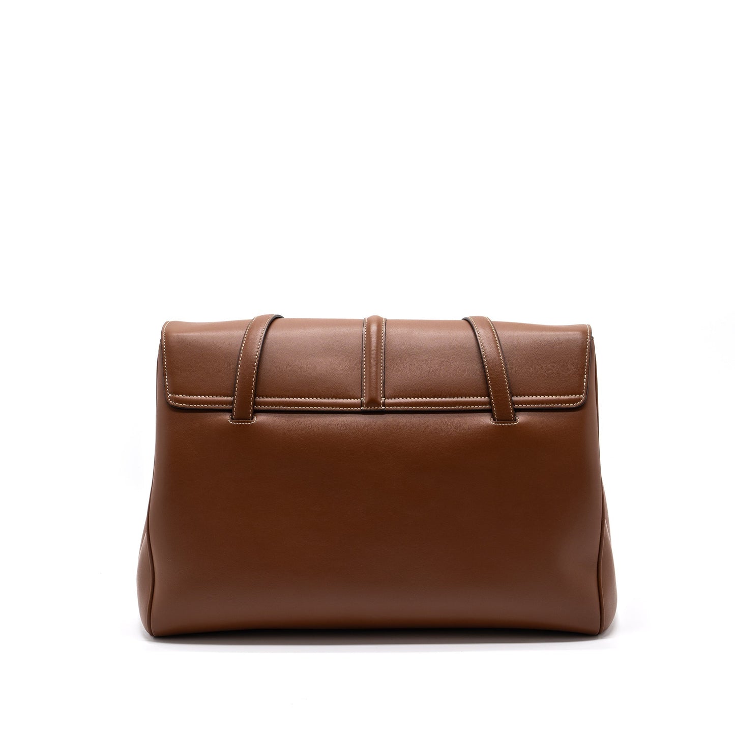 Celine Soft Purse Smooth Calfskin Handbag Tan Large Travel Bag