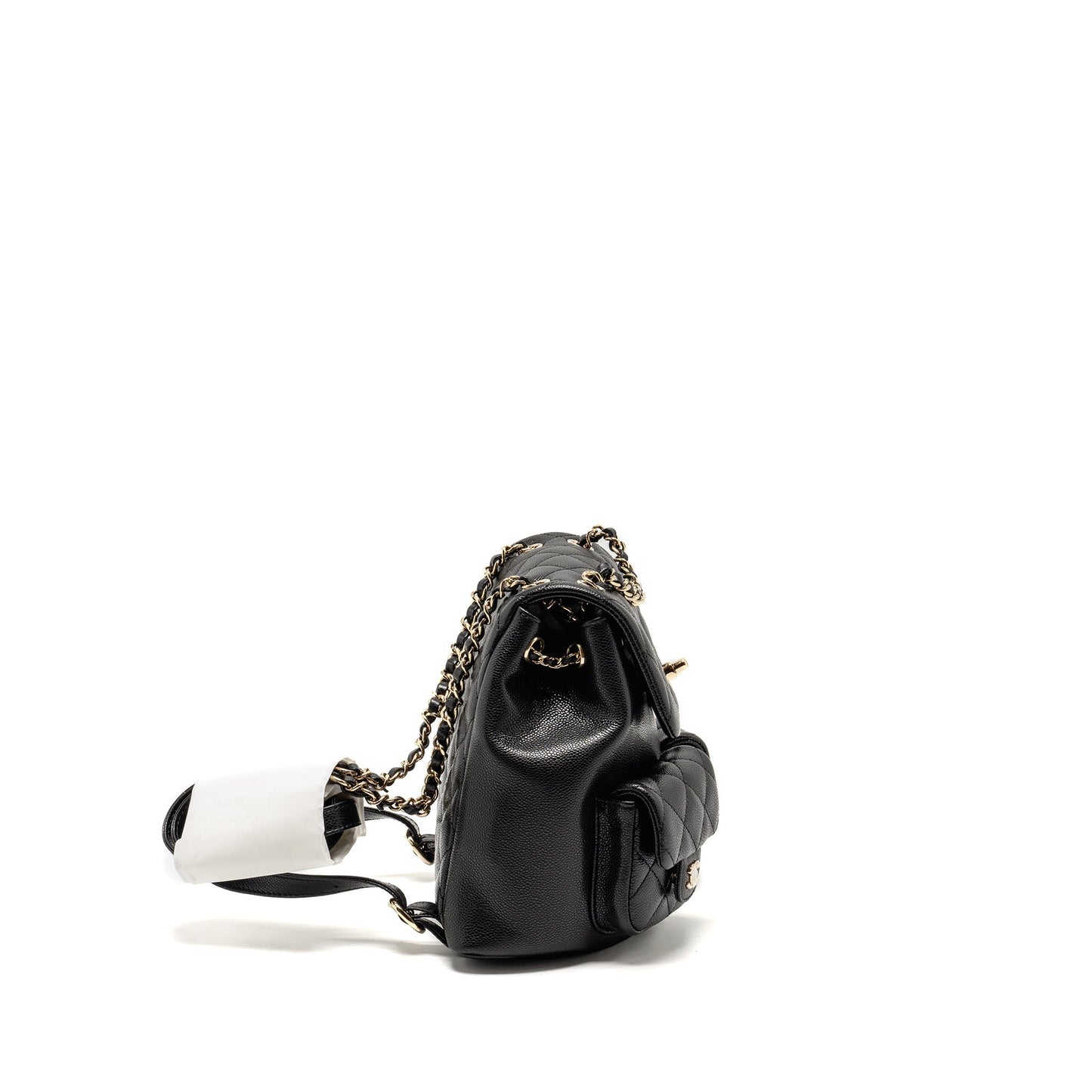 Chanel Triple Pack Duma Backpack Caviar LGHW Black