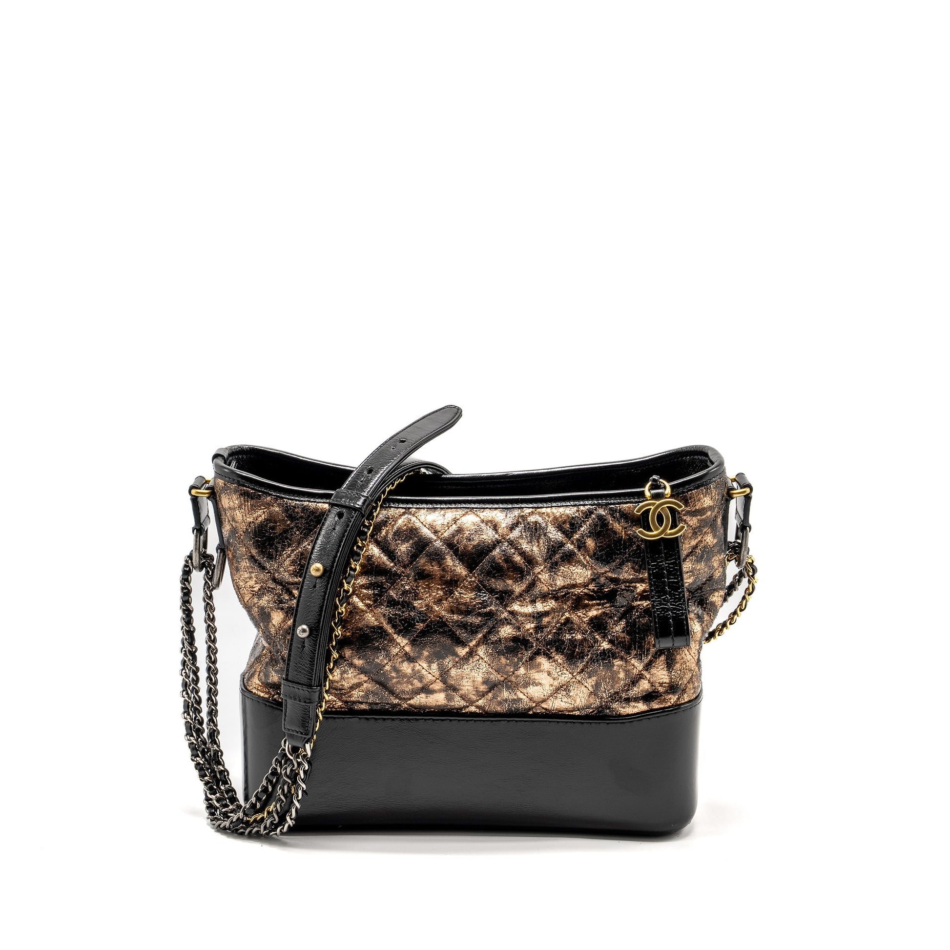 Chanel Gabrielle Hobo Calfskin Copper Hardware Multicolour Shoulder Bag