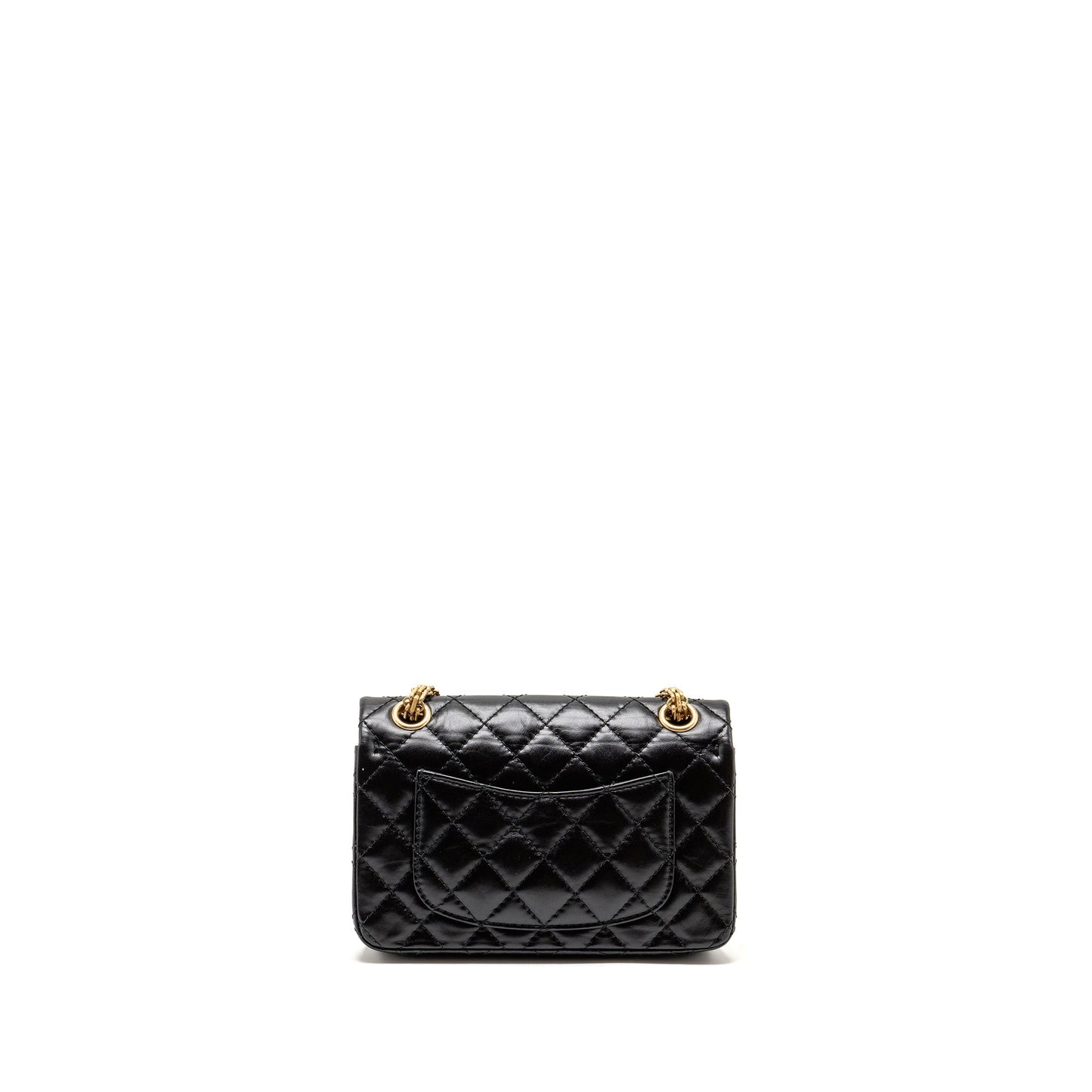 Chanel 2.55 Reissue Aged Calfskin GHW Black Mini Bag