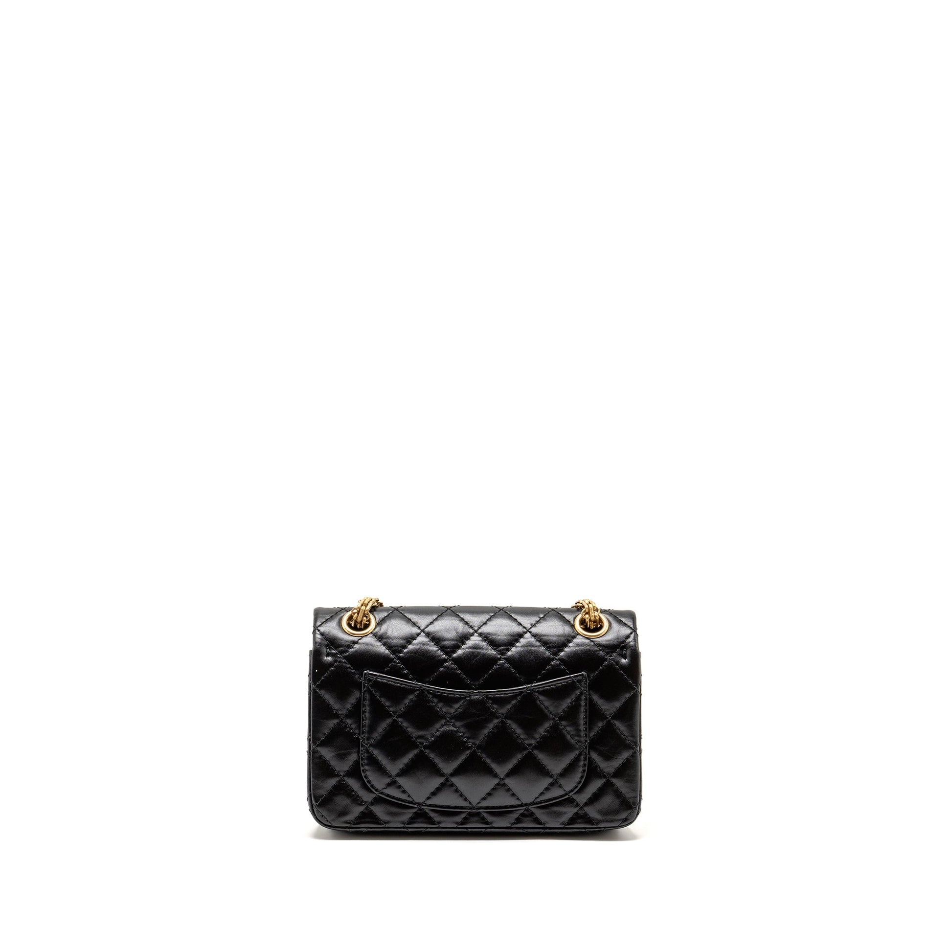 Chanel 2.55 Reissue Aged Calfskin GHW Black Mini Bag