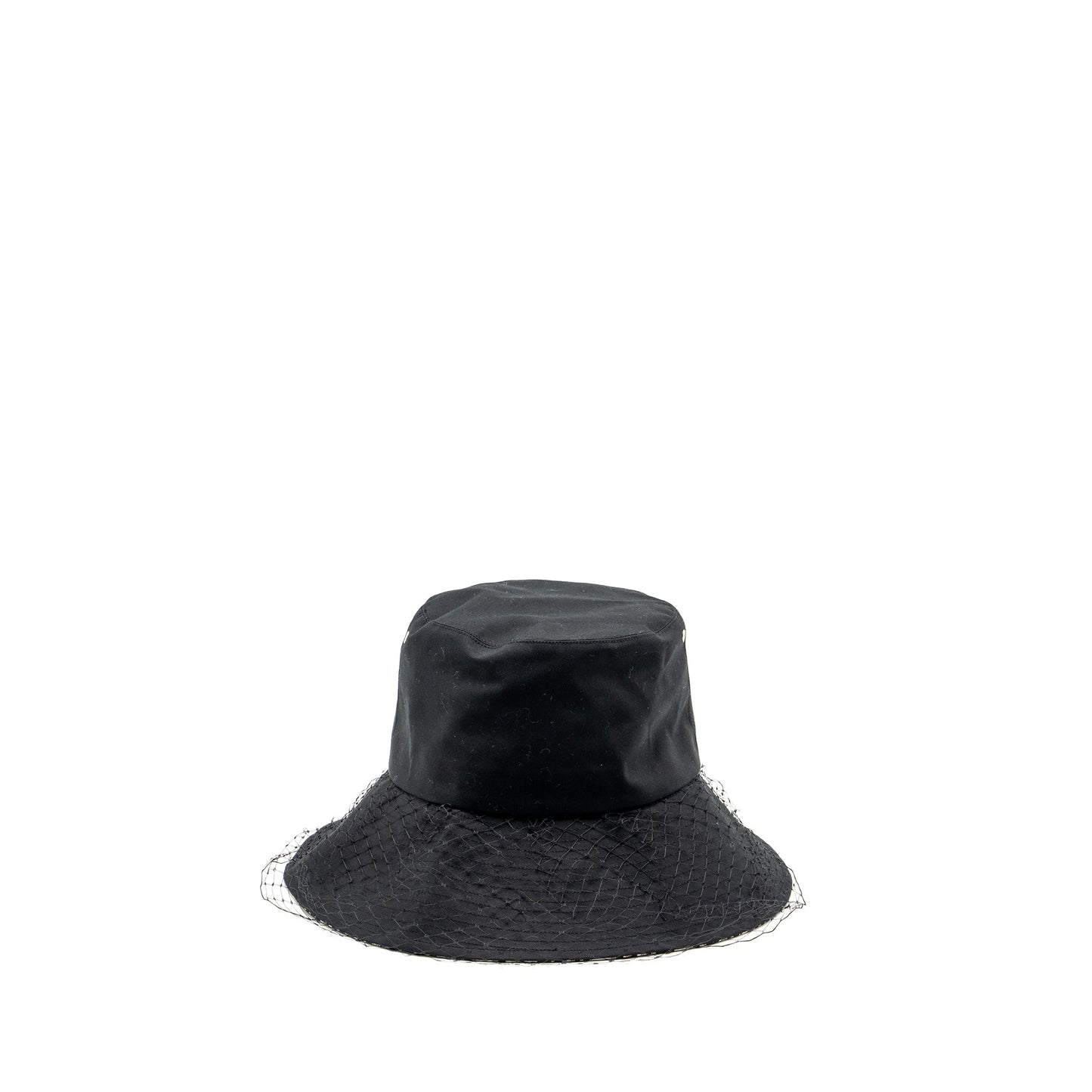 Dior Size Teddy D Brim Hat With Veil Black Blue Bucket Bag