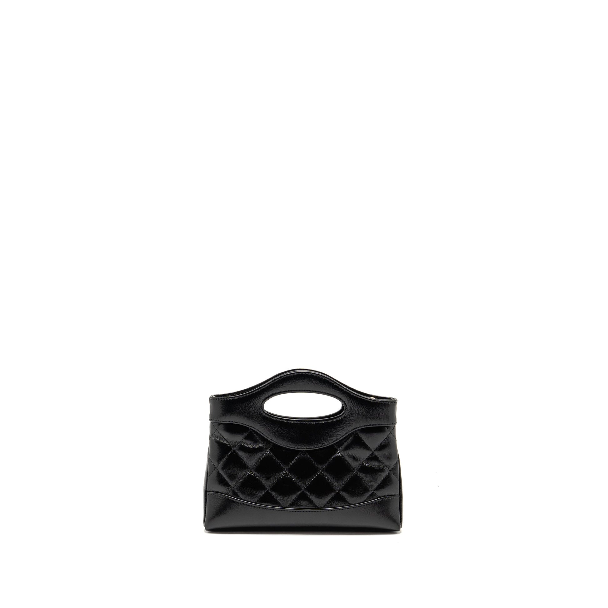 Chanel 31 shiny lambskin LGHW microchip Black Clutch Bag Microchip 1