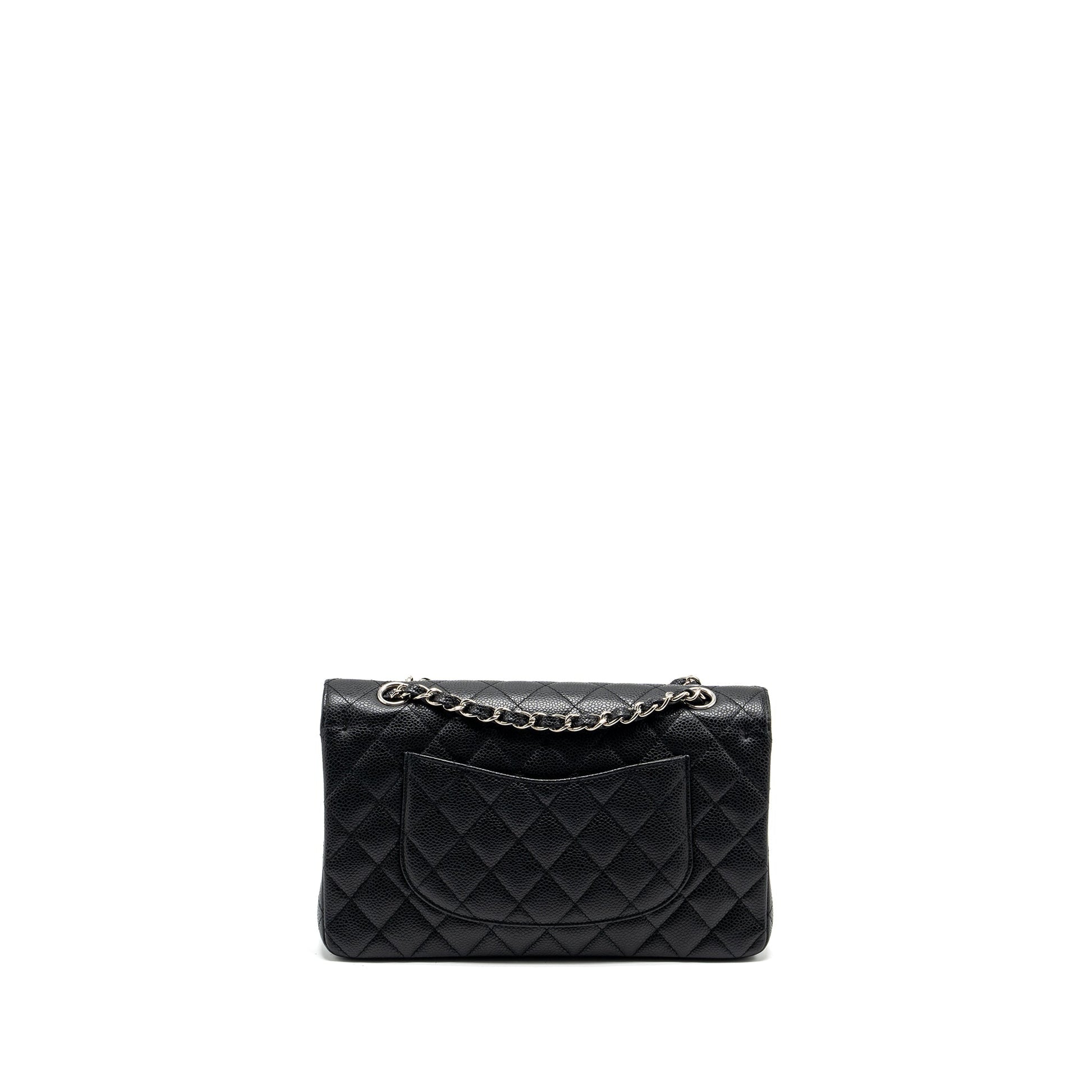 Chanel Classic Double Flap Caviar SHW Black Shoulder Bag Shw 8