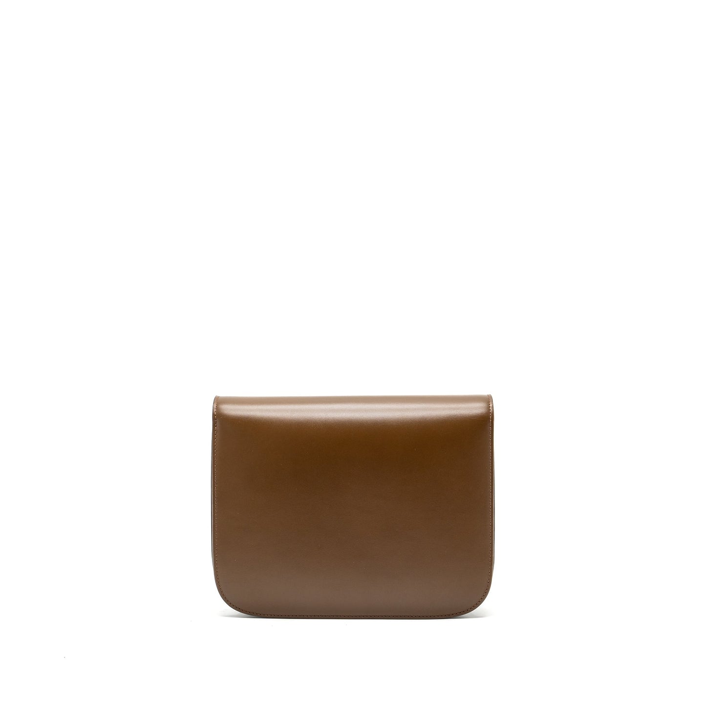 Celine Classic Box Calfskin Handbag Tan Medium Travel Bag