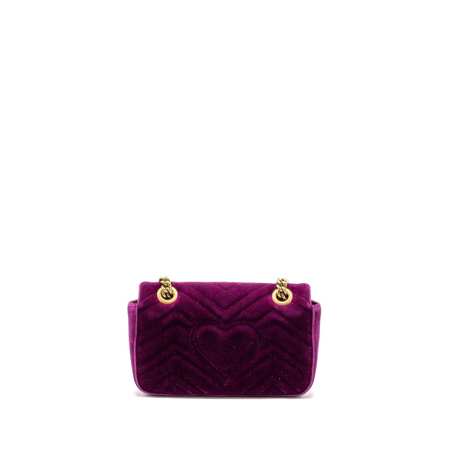 Gucci Marmont Shoulder Bag Velvet Hot Pink Mini