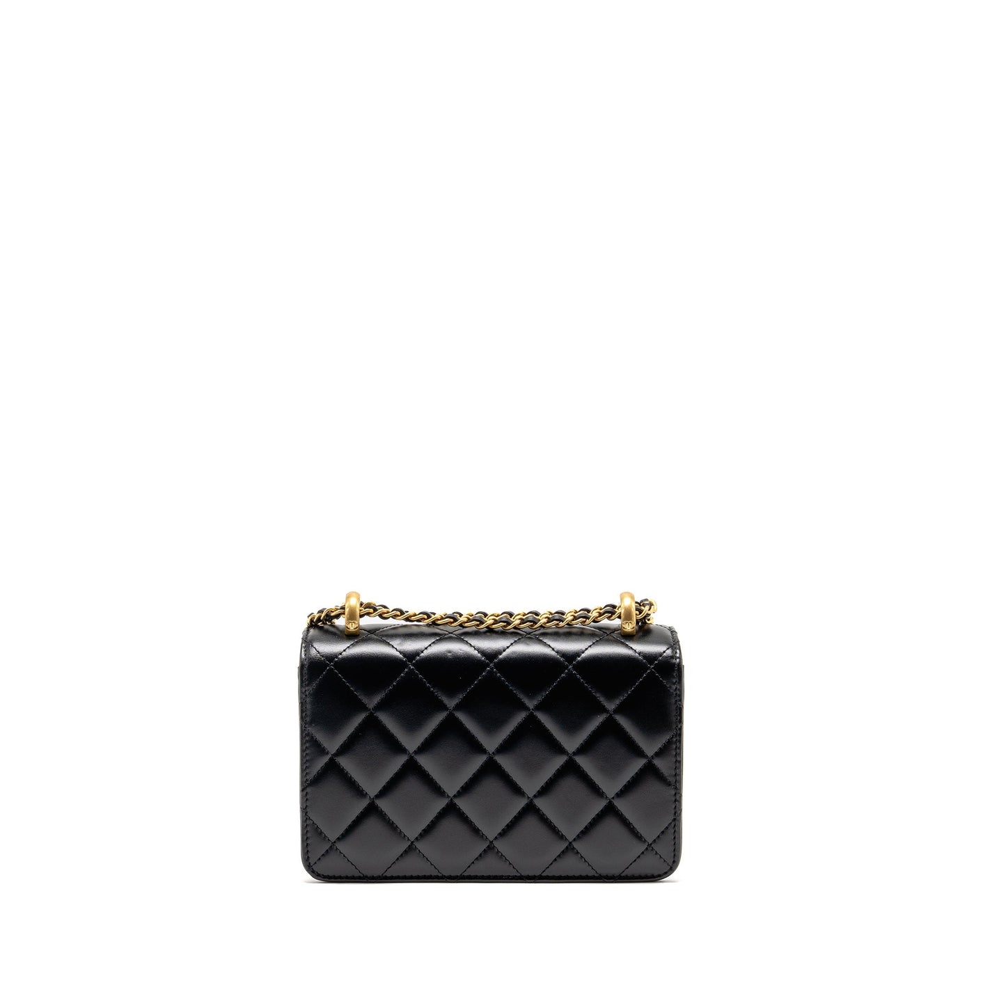 Chanel crush flap calfskin GHW microchip Black Gold Shoulder Bag 4