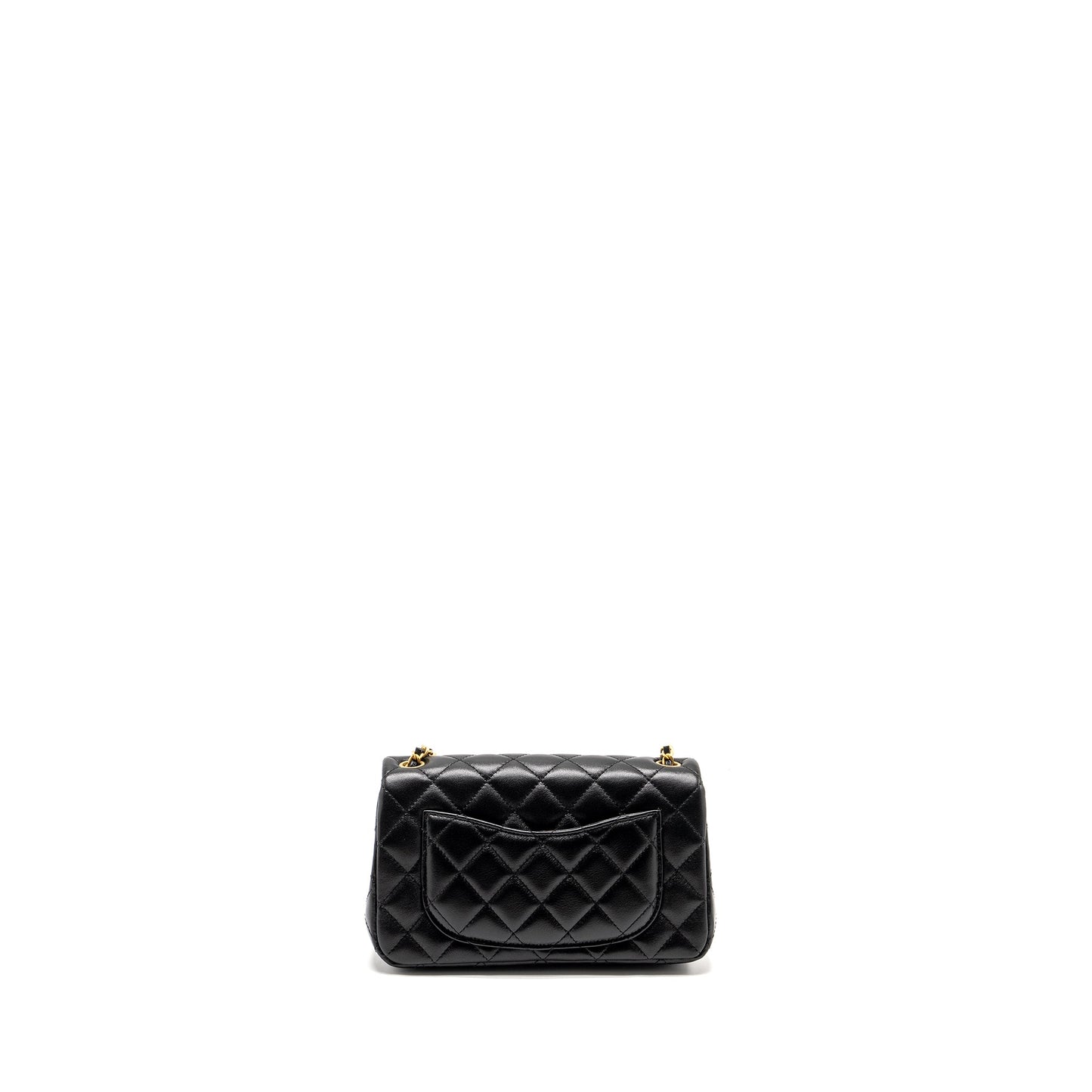 Chanel 24k Pearl Crush Rectangular Flap Shiny Black Shoulder Bag