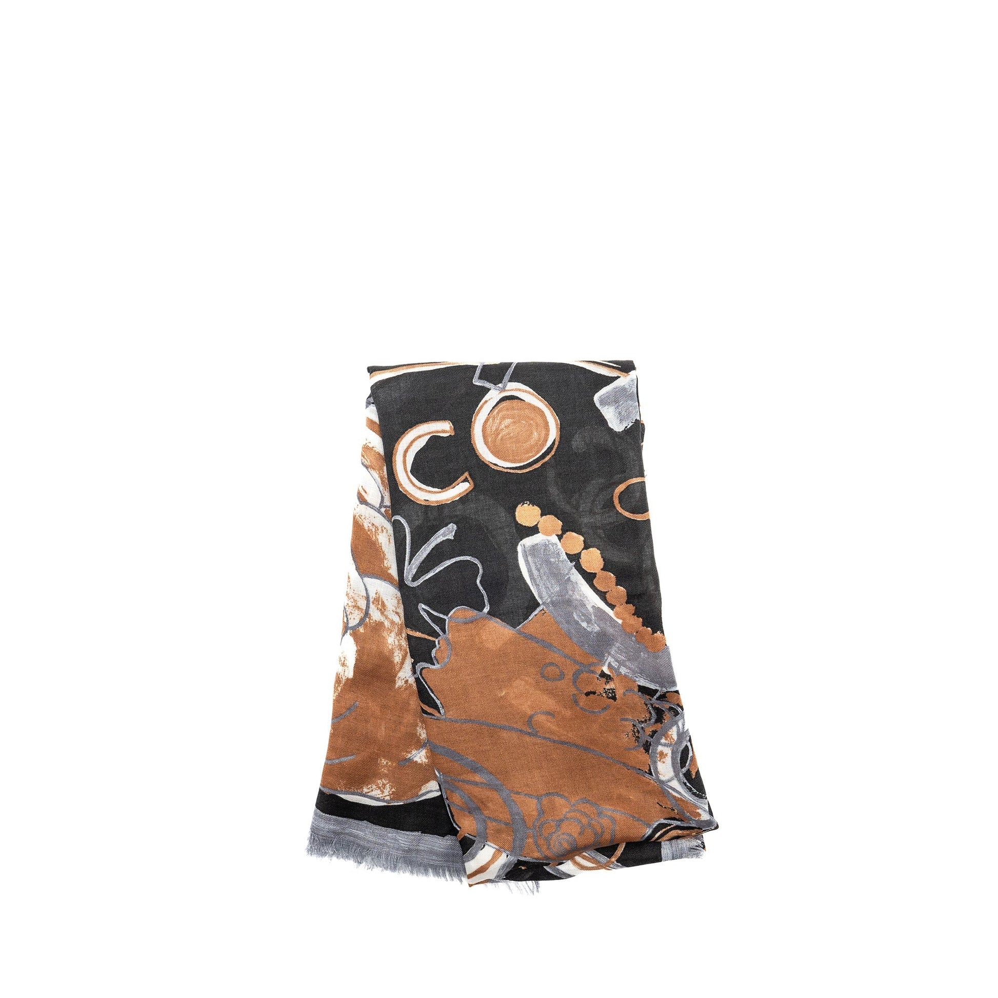 Chanel 140cm Scarf Modal Cashmere Multicolor Multicolour