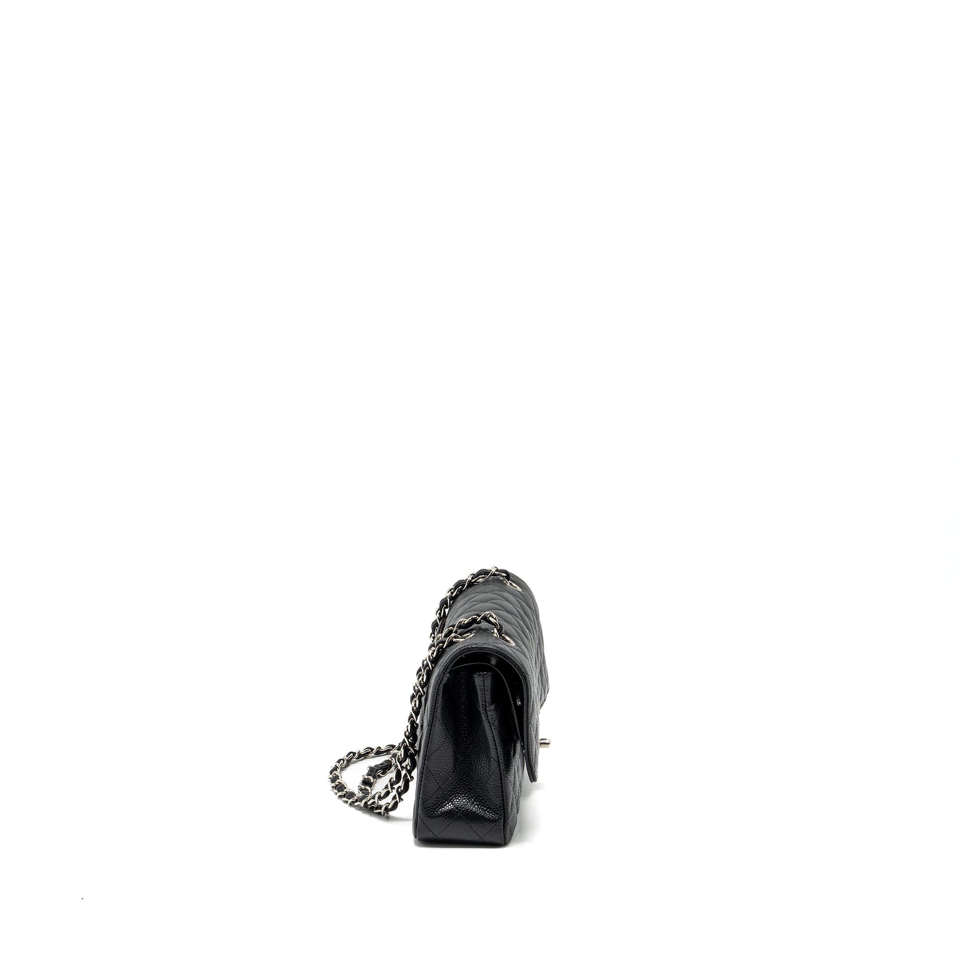 Chanel Classic Double Flap Caviar SHW Black Shoulder Bag Shw 6