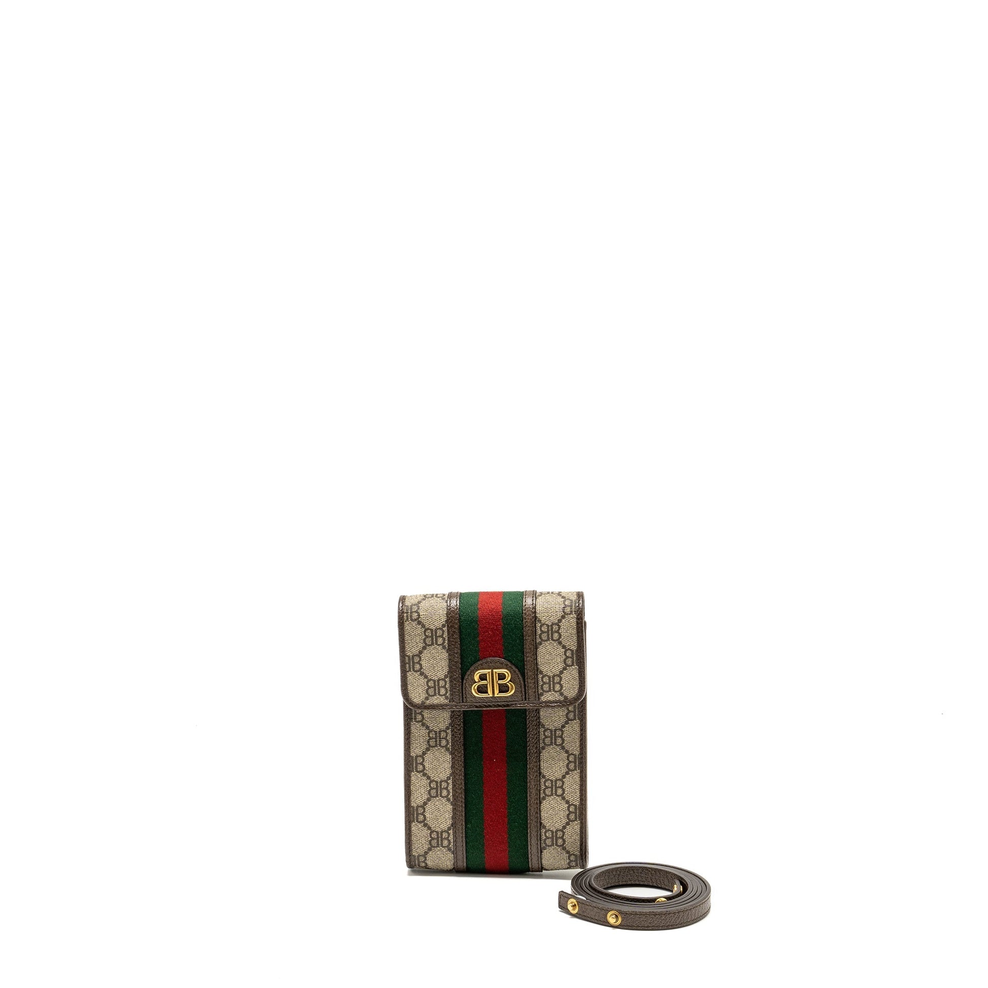 Gucci The Hacker Project Phone Crossbody Bag Multicolour Leather Canvas