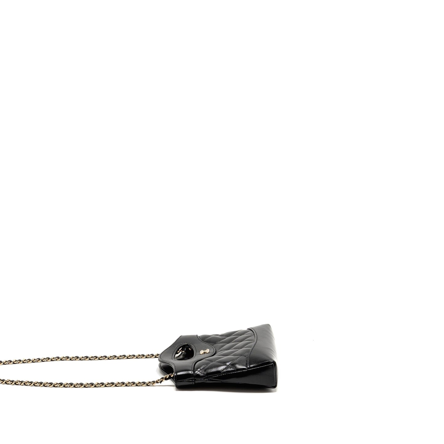 Chanel 31 shiny lambskin LGHW microchip Black Clutch Bag Microchip 1