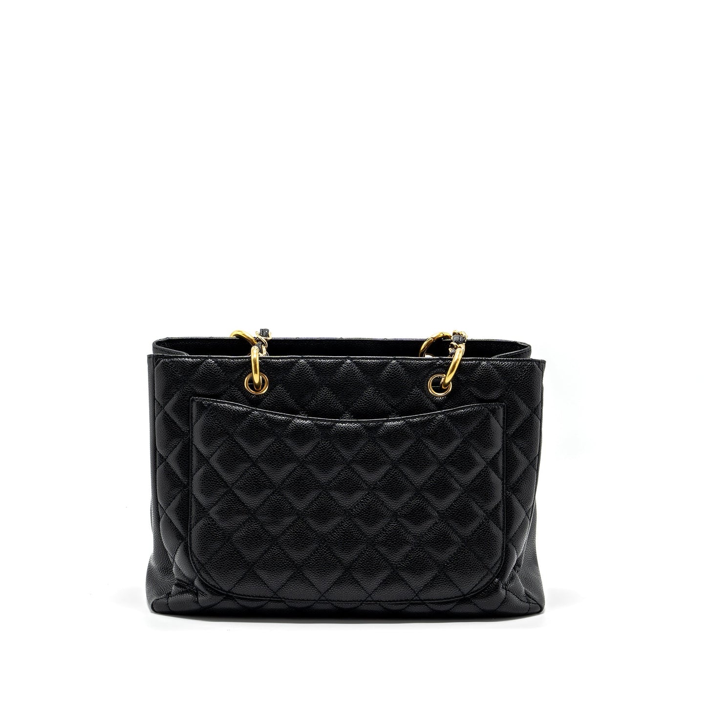 Chanel grand shopping caviar GHW Black Tote Bag 12