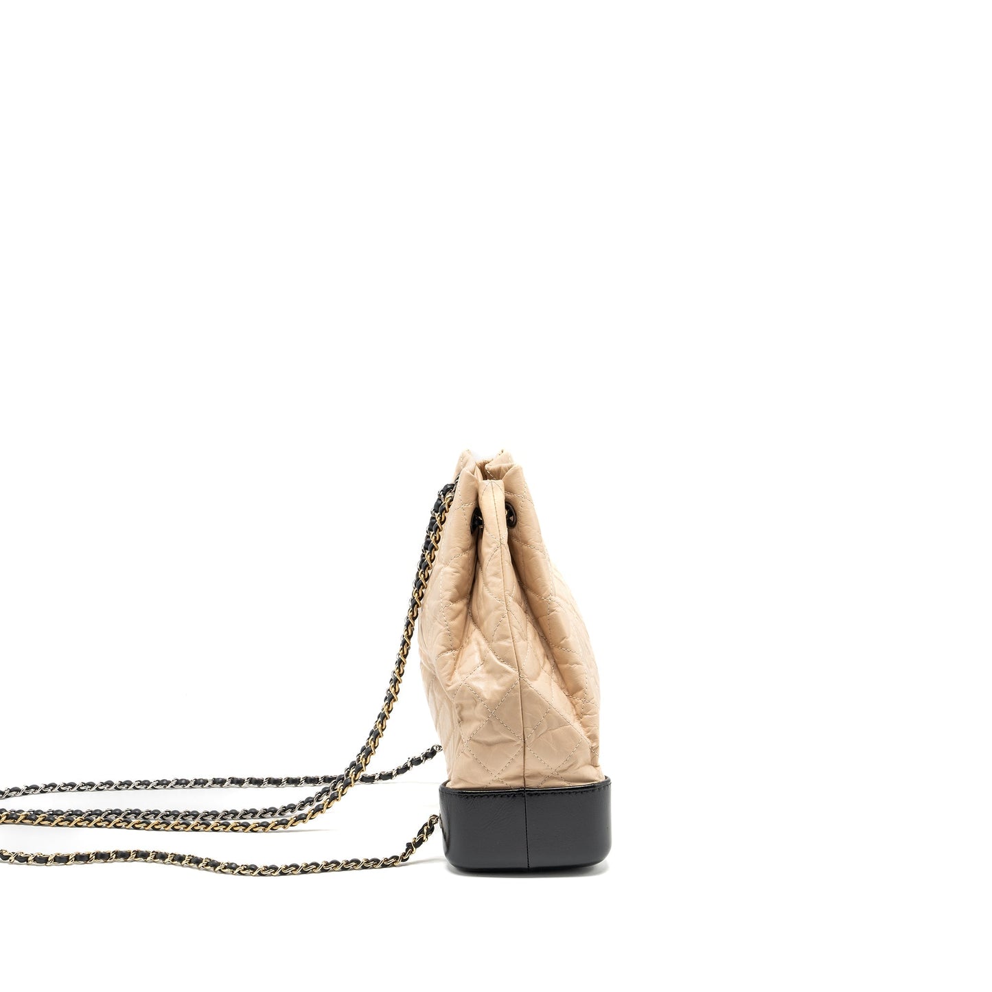 Chanel Gabrielle backpack aged calfskin Hardware Multicolour Black Beige