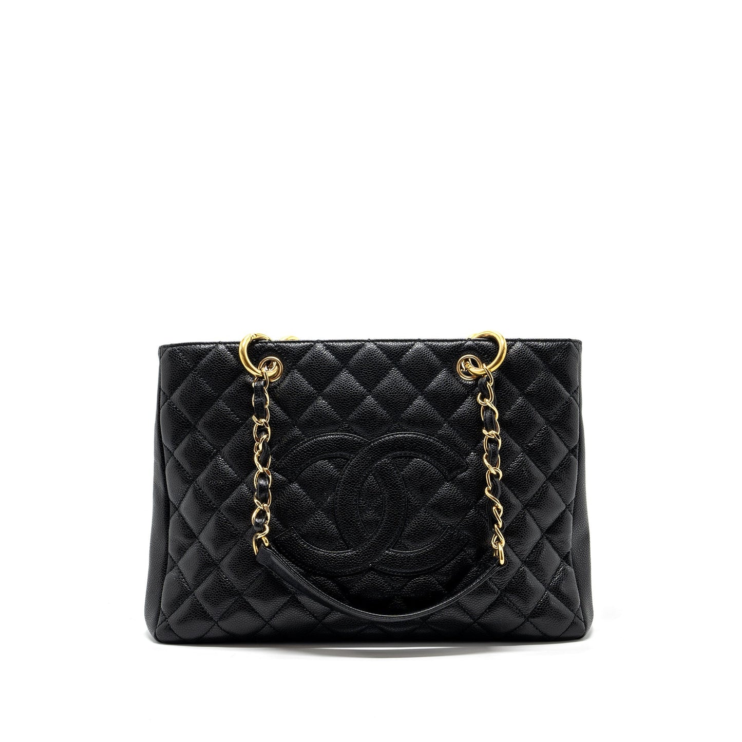 Chanel grand shopping caviar GHW Black Tote Bag 12