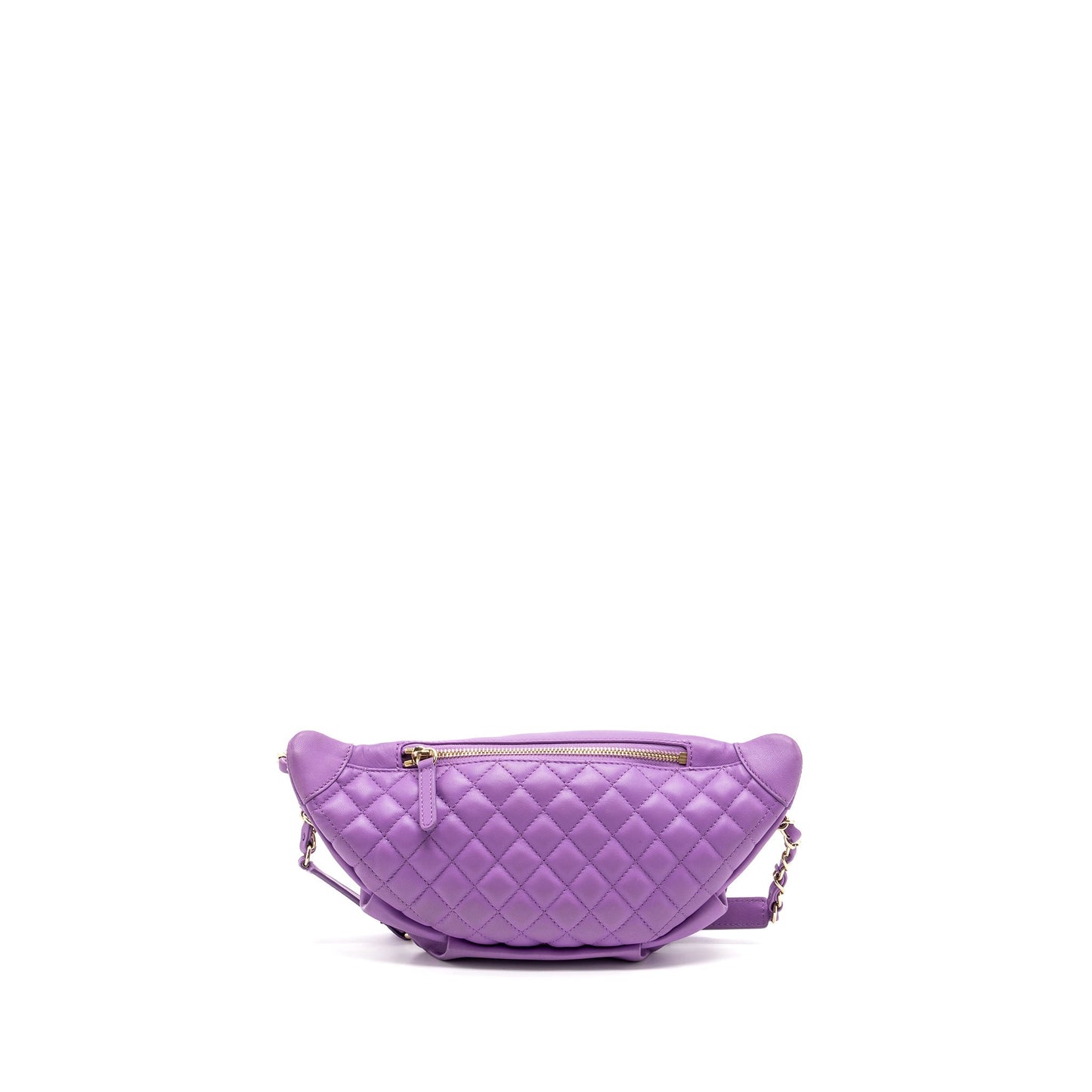 Chanel Belt Lambskin Purple LGHW