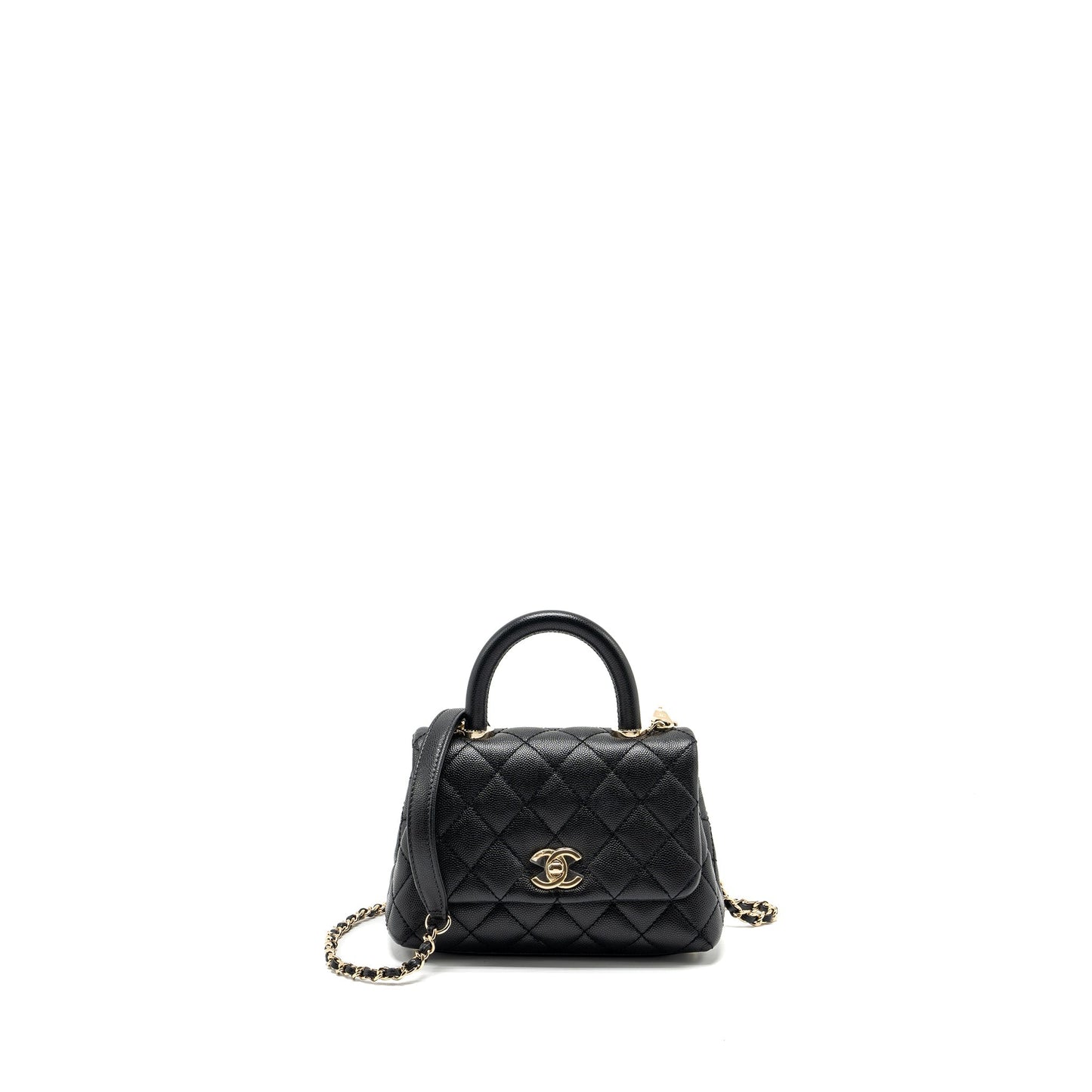 Chanel coco handle Caviar LGHW Black Mini Bag Lghw 1
