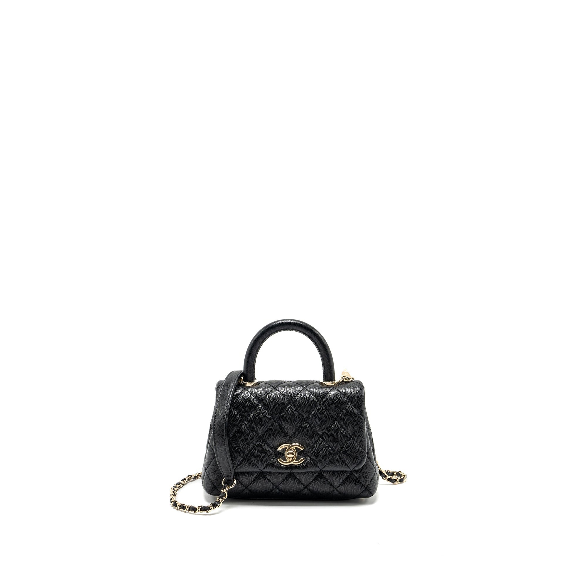 Chanel coco handle Caviar LGHW Black Mini Bag Lghw 1