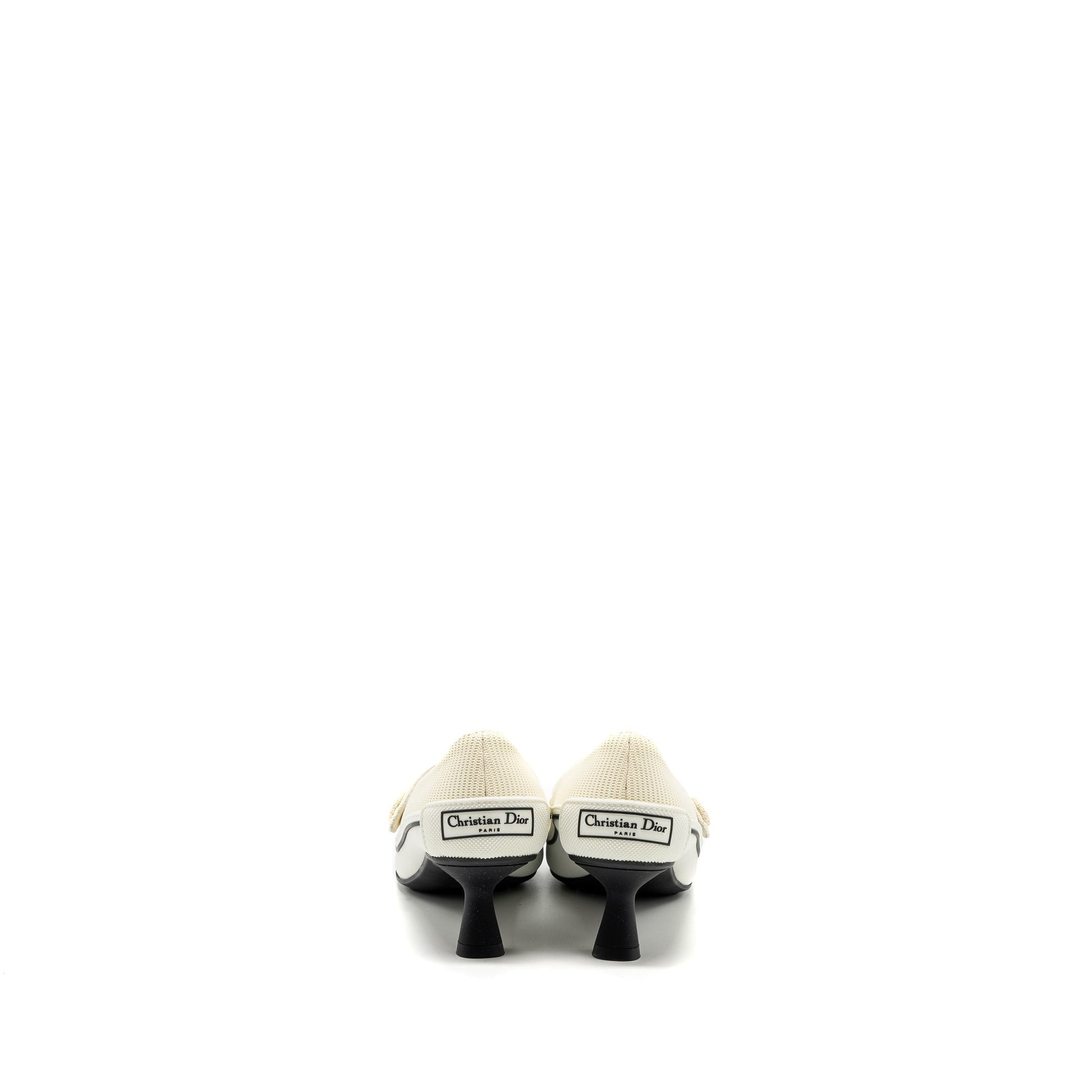 Dior Size Pump Handbag Canvas White Shoes