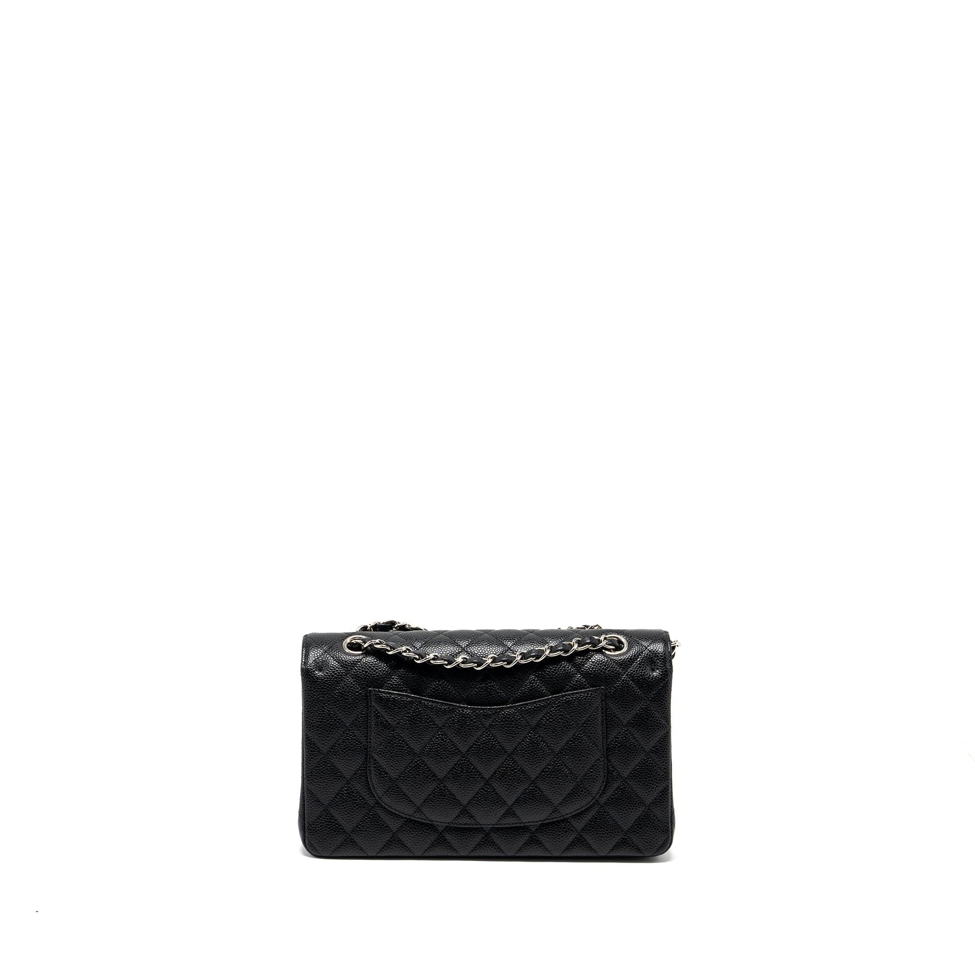Chanel Classic Double Flap Caviar SHW Black Shoulder Bag Shw 6
