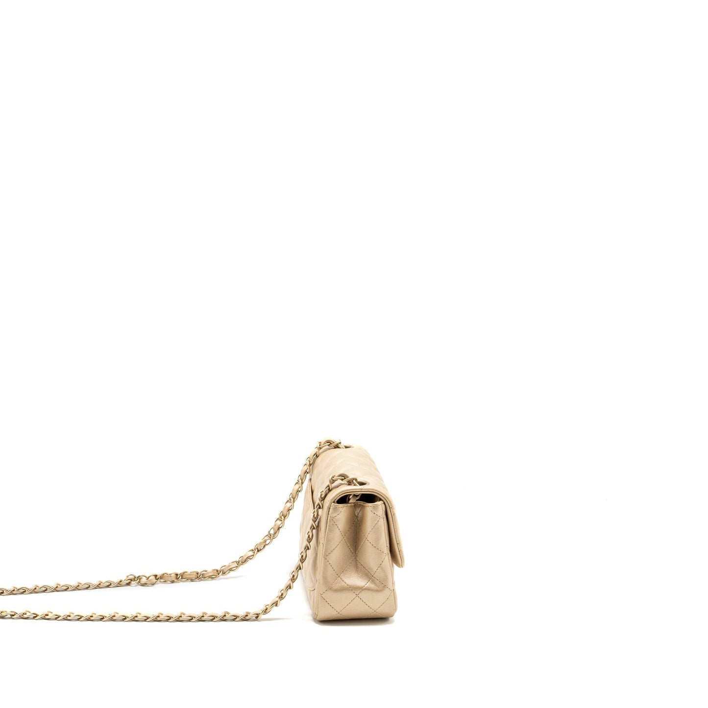 Chanel square flap lambskin GHW Gold Shoulder Bag