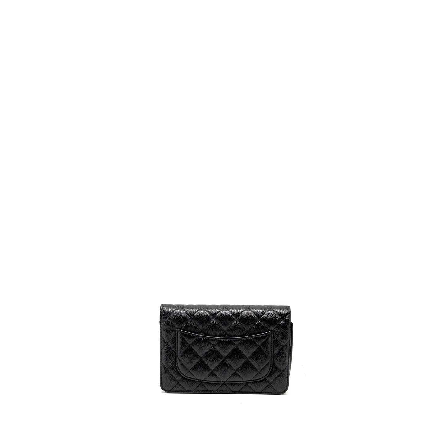 Chanel Classic on caviar GHW Black Wallet Case Ghw 22