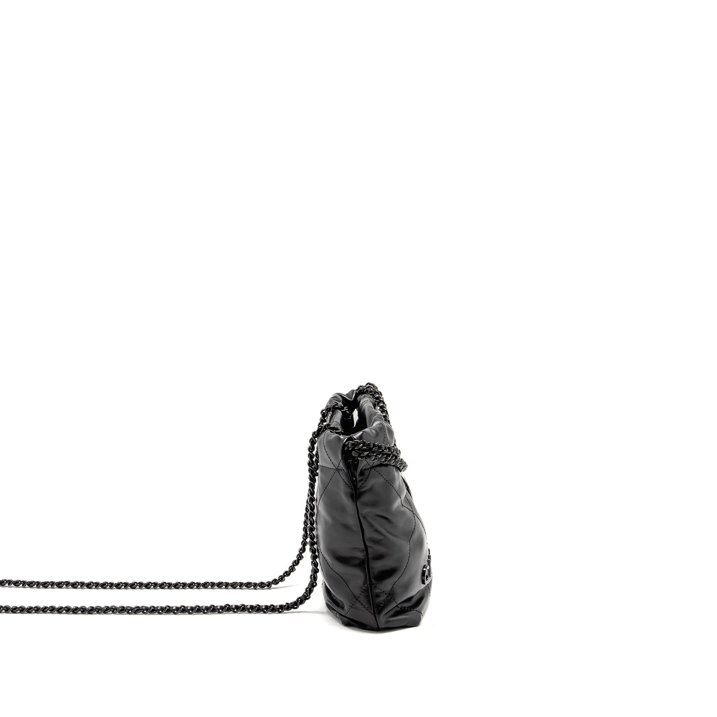 Chanel 22 Calfskin So Microchip Black Mini Bag