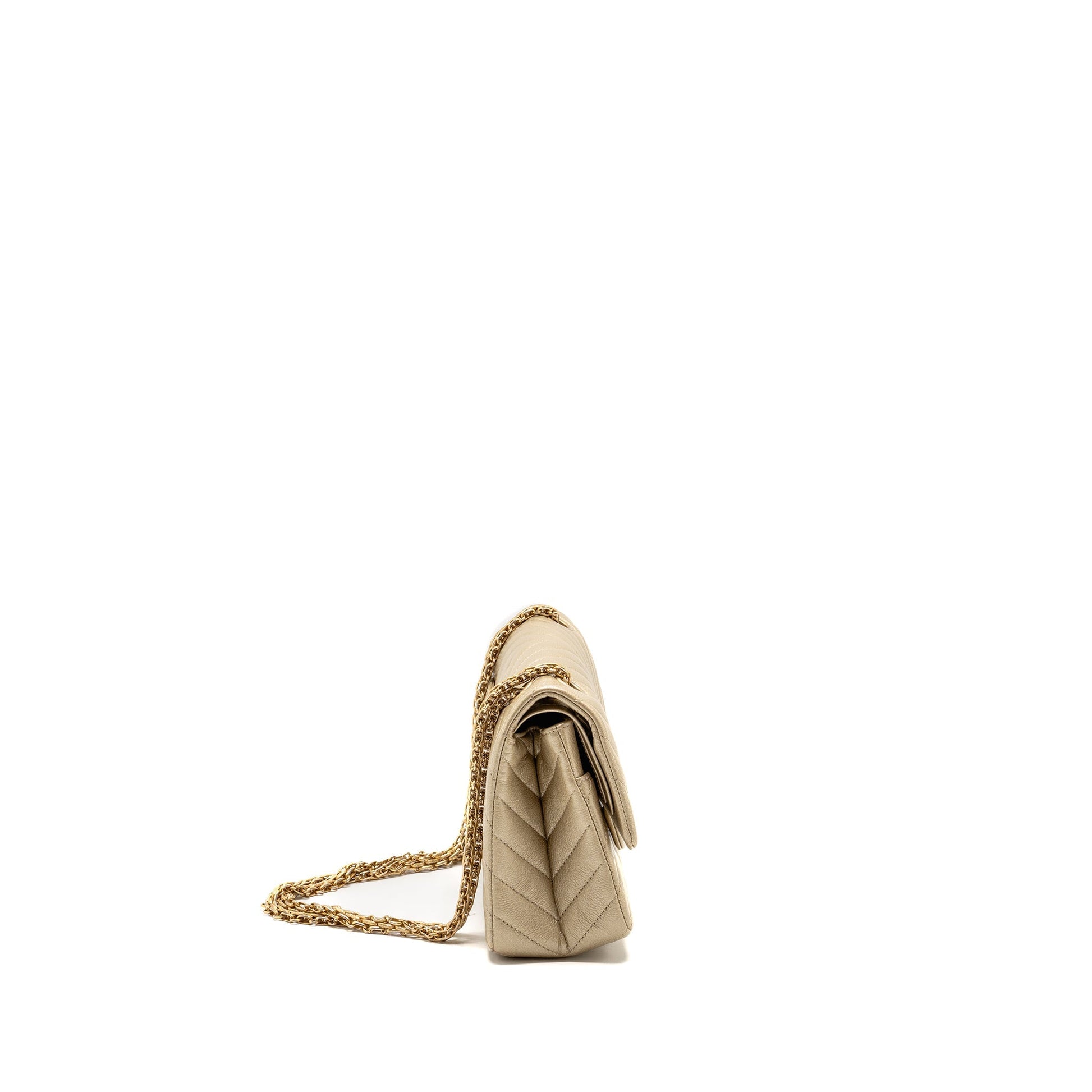 Chanel 2.55 Reissue Chevron Flap Calfskin GHW Gold Small Shoulder Bag