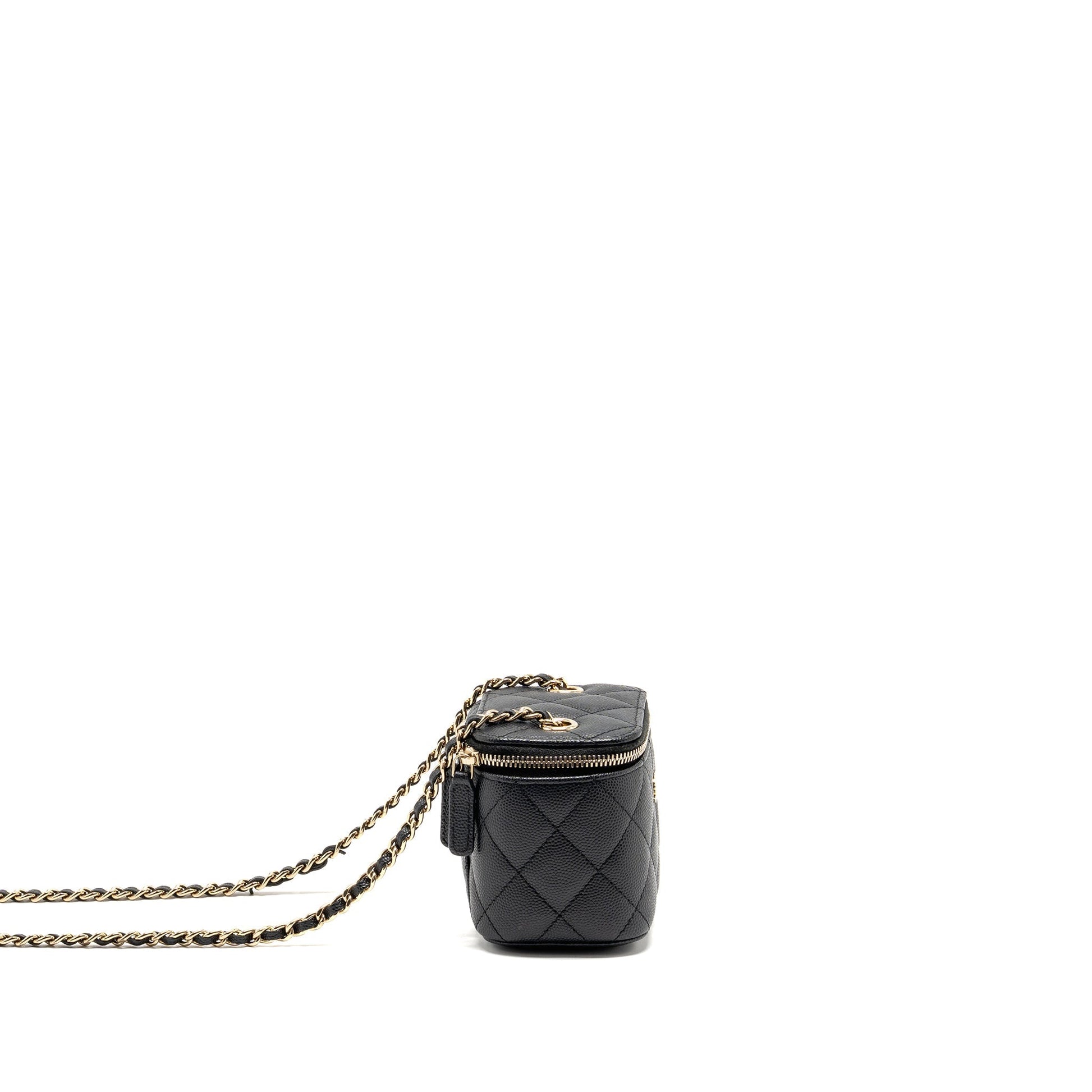 Chanel Classic Vanity Caviar LGHW Black Small Handbag