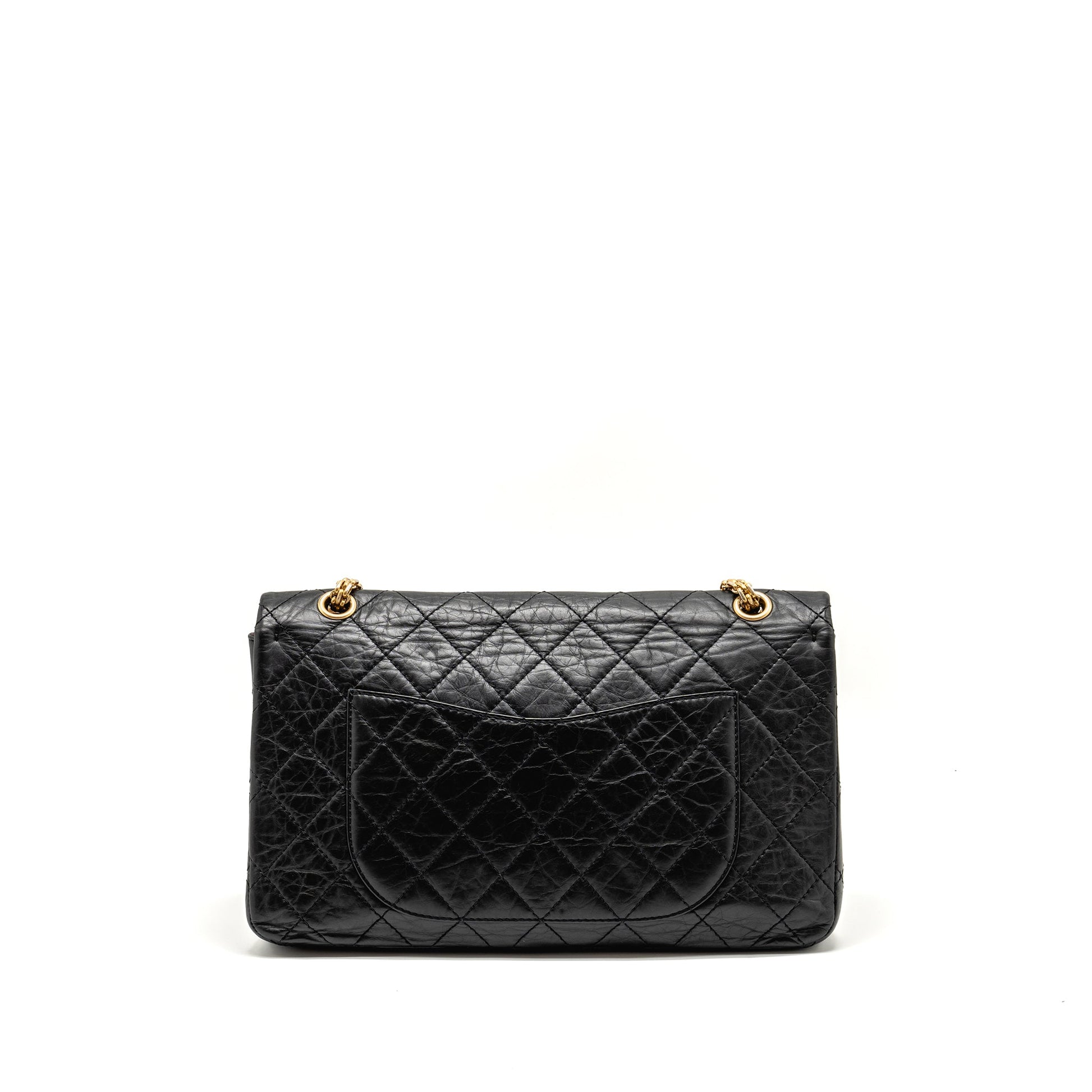Chanel Maxi 2.55 Reissue Double Flap Aged Black Shoulder Bag