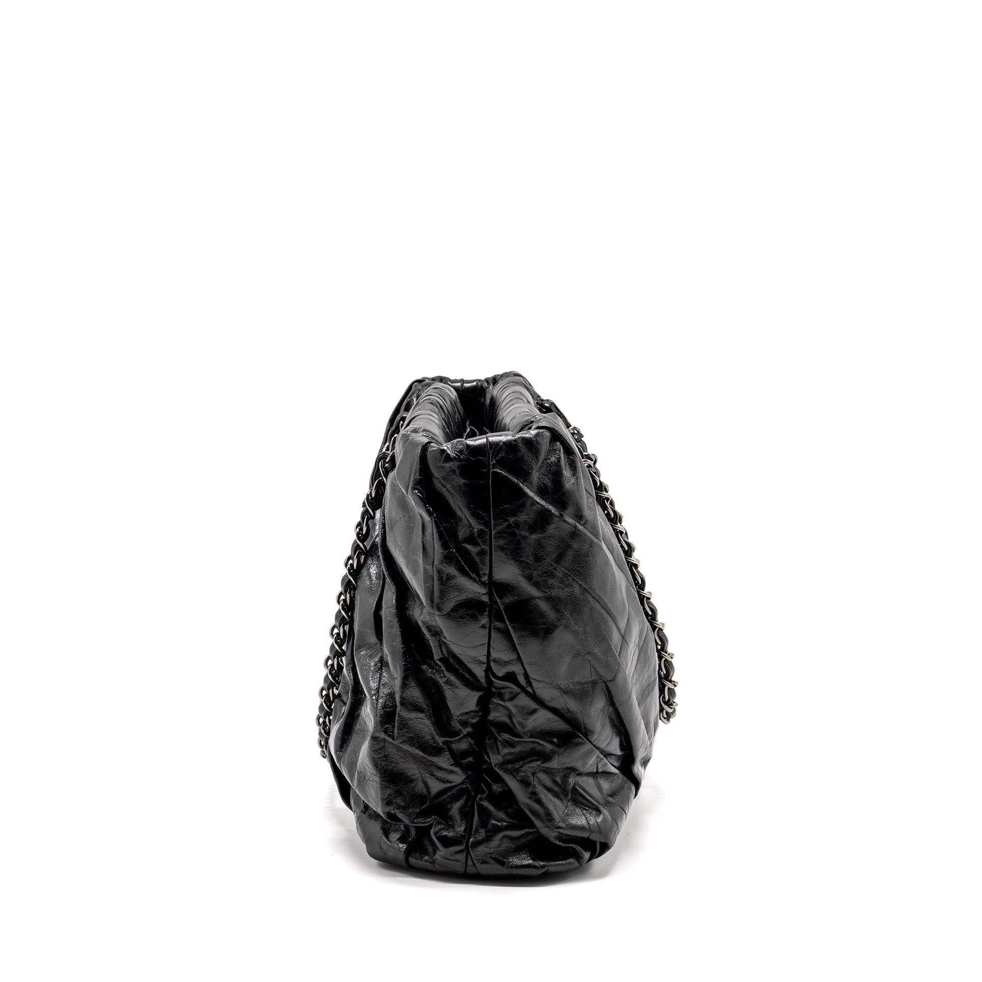 Chanel Twisted Calfskin SHW Black Tote Bag