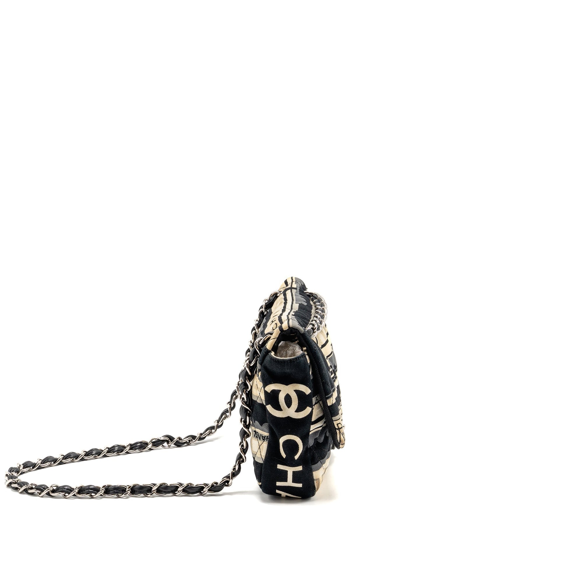 Chanel Le Train Flap Fabric SHW Multicolour Shoulder Bag