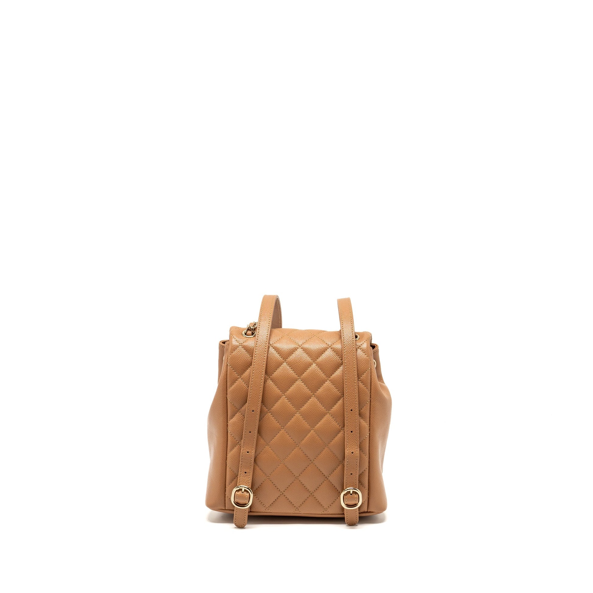Chanel Triple Pack Backpack Caviar Caramel LGHW