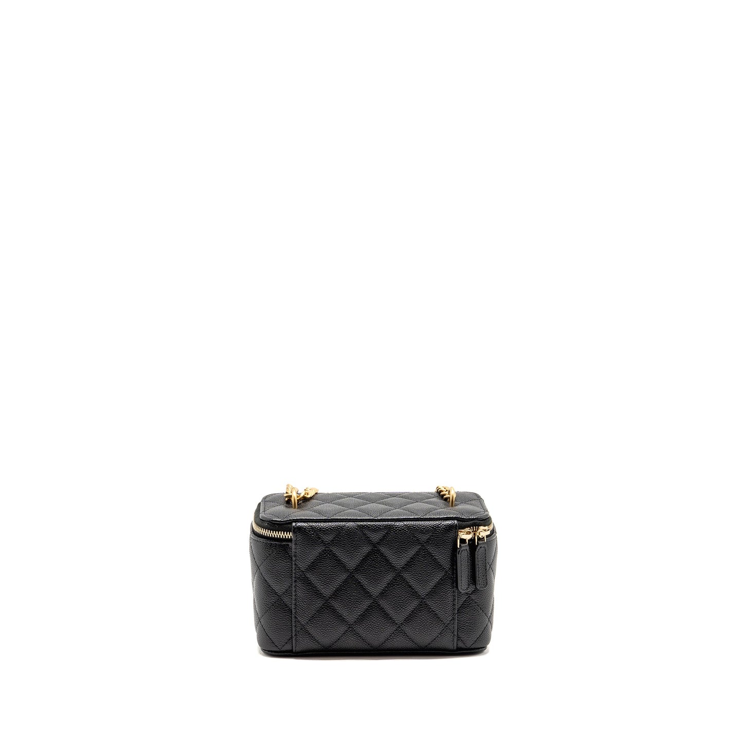 Chanel coco love long vanity adjustable caviar Black Handbag Black 6